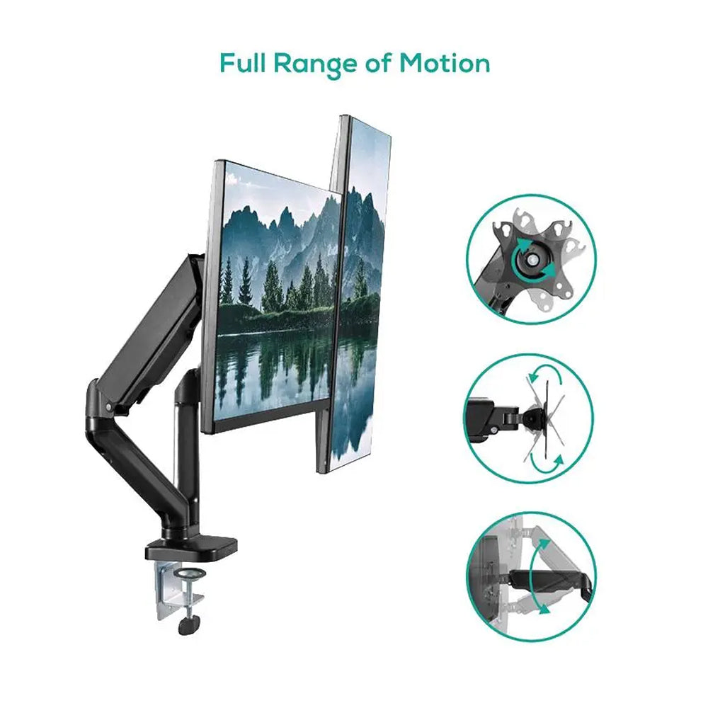 Activiva 17″-32″ Dual Monitor Steel Gas Spring Arm、mySite、camillekostekn