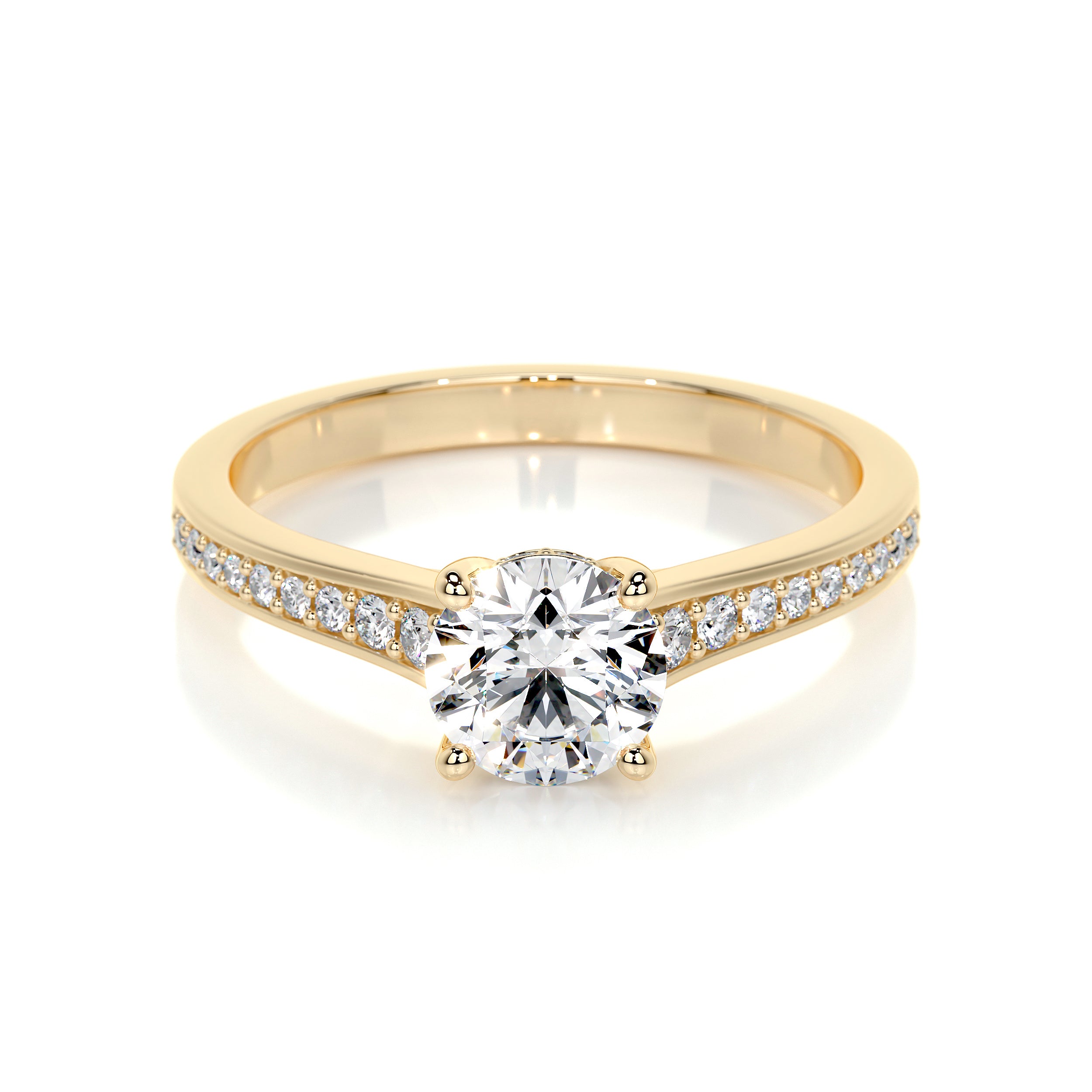 Lily Lab Grown Diamond Ring -18K Yellow Gold、mySite、hinf8tx79