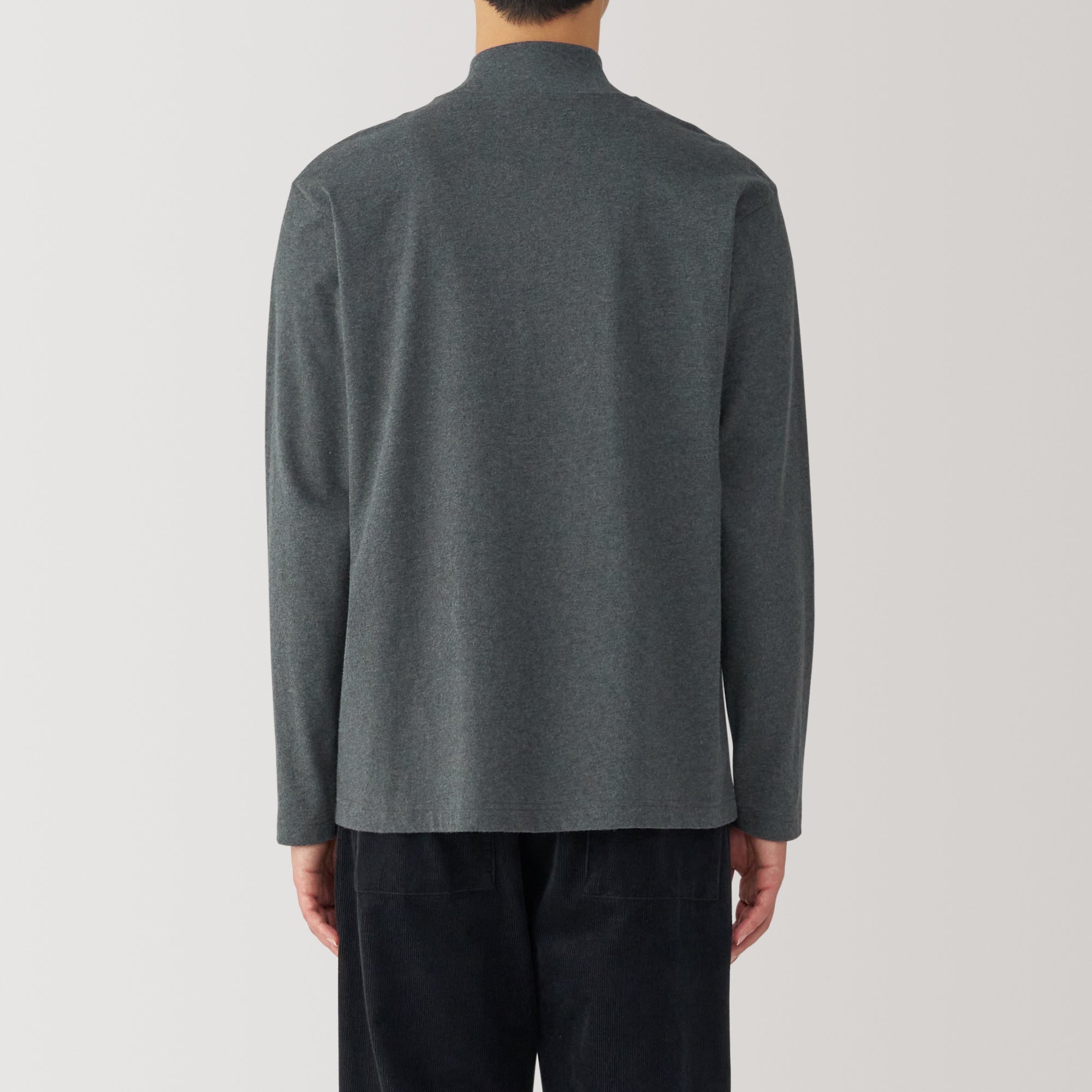  Men's Brushed High Neck Long Sleeve T-Shirt、mySite、sugarbowlscore