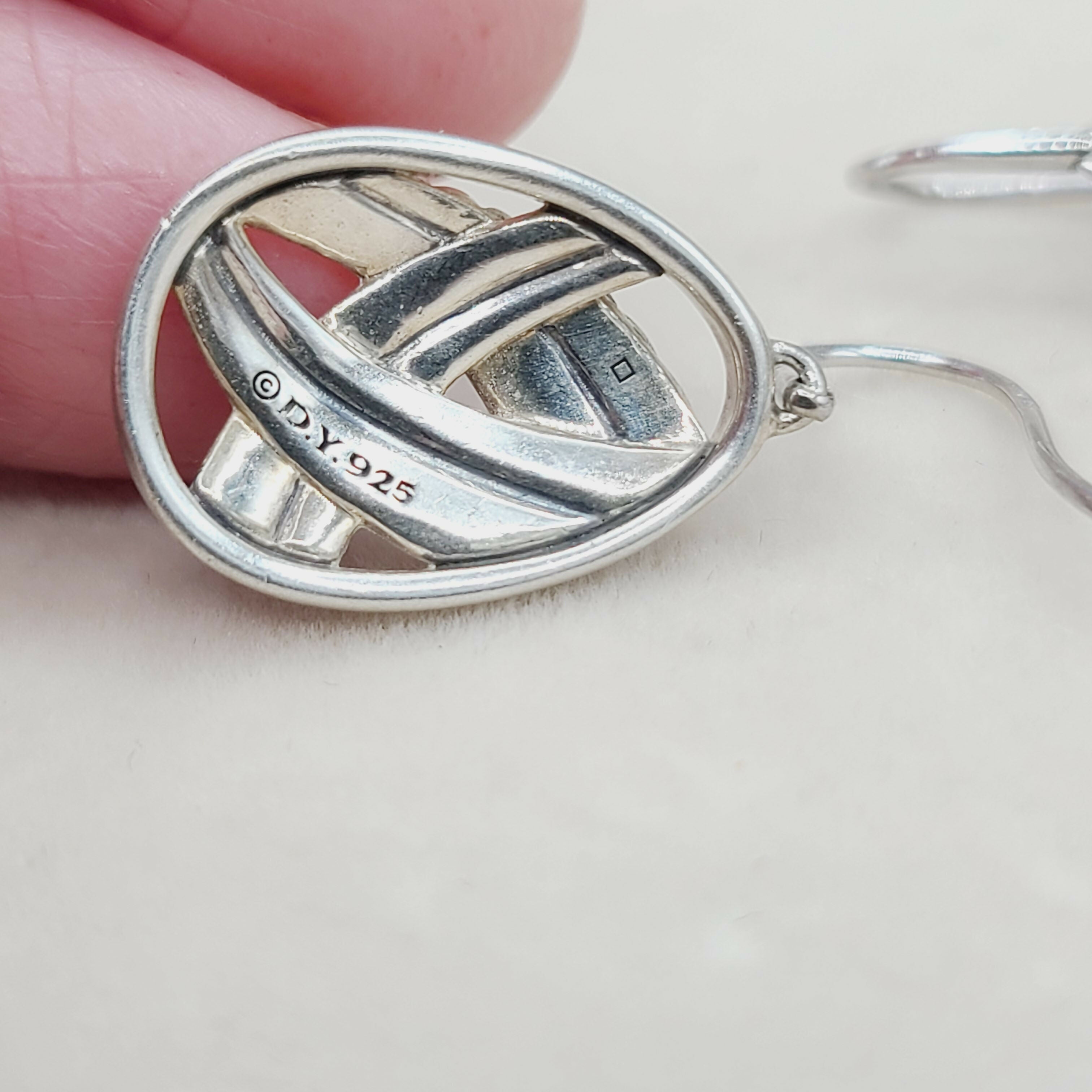 David Yurman Papyrus Crossover Drop Earrings Diamonds、mySite、hinf8tx79