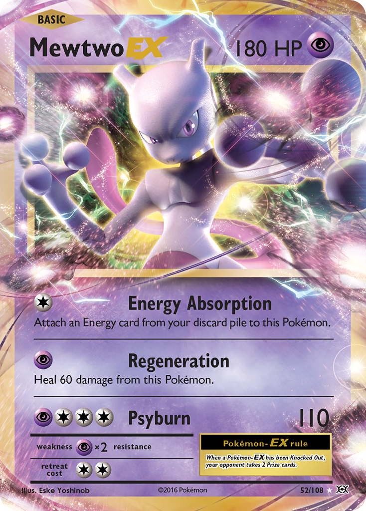 Mewtwo EX (52/108) XY: Evolutions、mySite、waistdrama