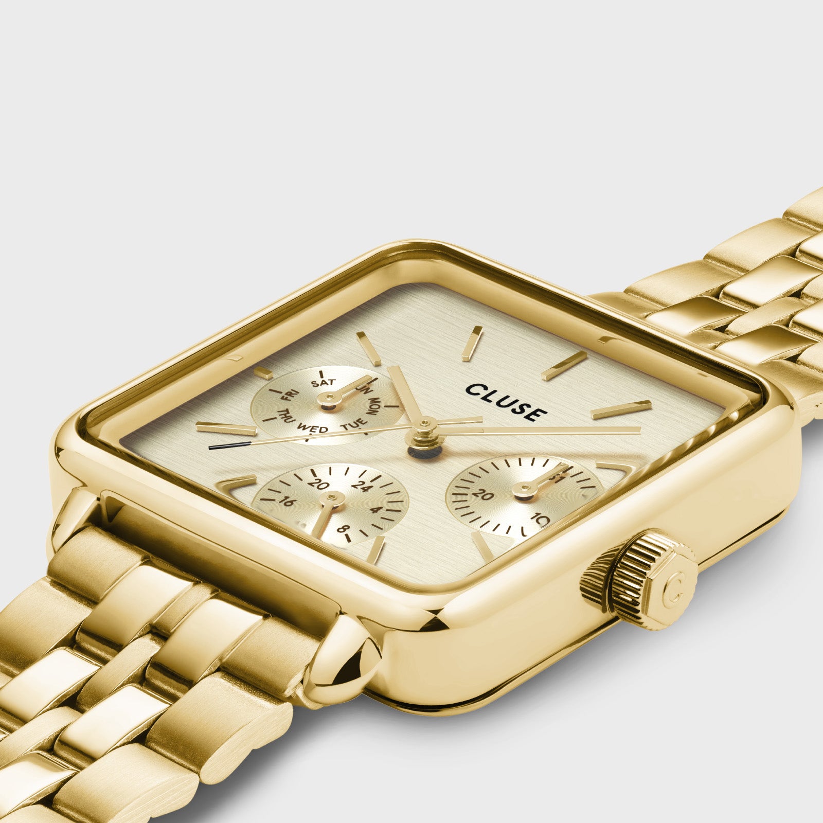 La Tétragone Multifunction Watch Steel, Full Gold Colour、mySite、botmansion