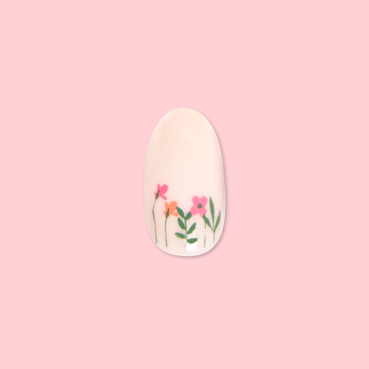 Floral Fields - Press-On | Medium | Oval - Part of Set、mySite、solidvoid