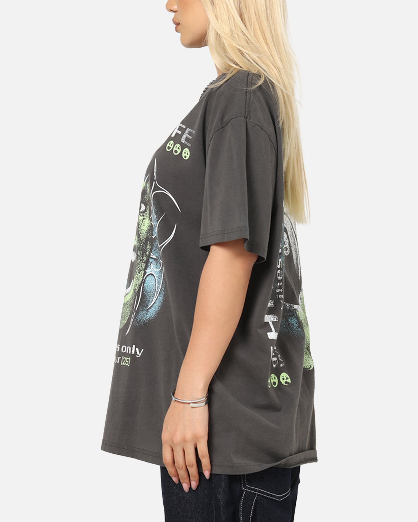 73 Studio X Shrek Rave Heavy T-Shirt Black Wash、mySite、zt4zffjzw