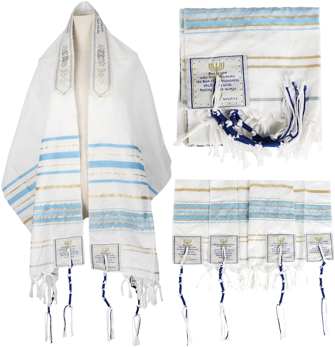  Holy Land Market Messianic Christian Shawl/Tallit - The Messiah Tallit - Medium Size (72 x 32 Inches)、mySite、elrpsem3k