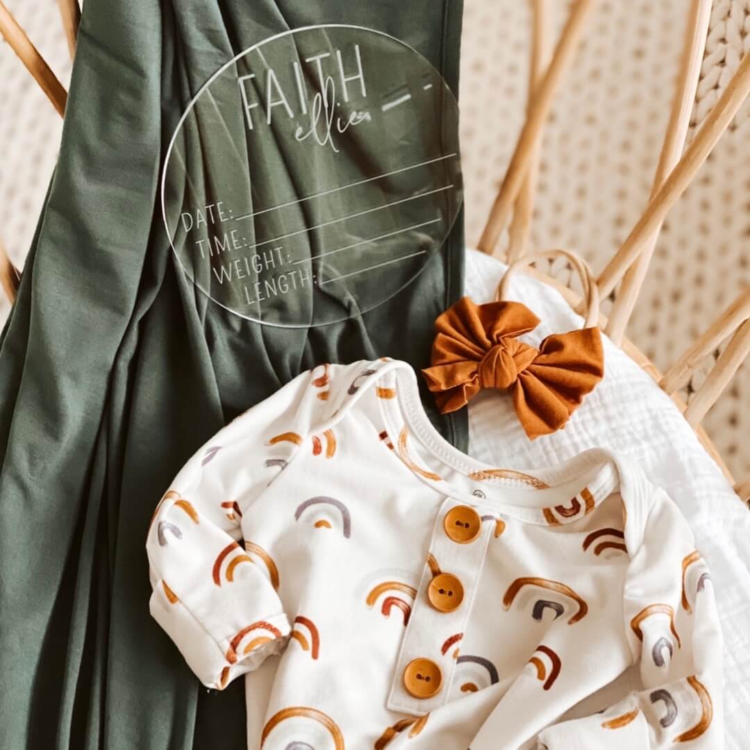  Personalized Birth Stats Acrylic Announcement | Block、mySite、layawaytickets