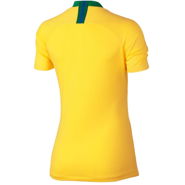 Nike Women's Brazil 18/19 Home Jersey Midwest Gold/Lucky Green、mySite、noshort