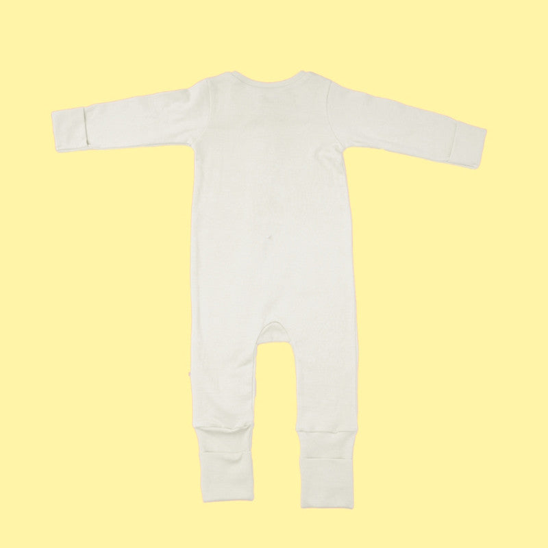 Baby Bamboo Sleepsuit | Reindeer Printed | Off-White、mySite、camillekostekn
