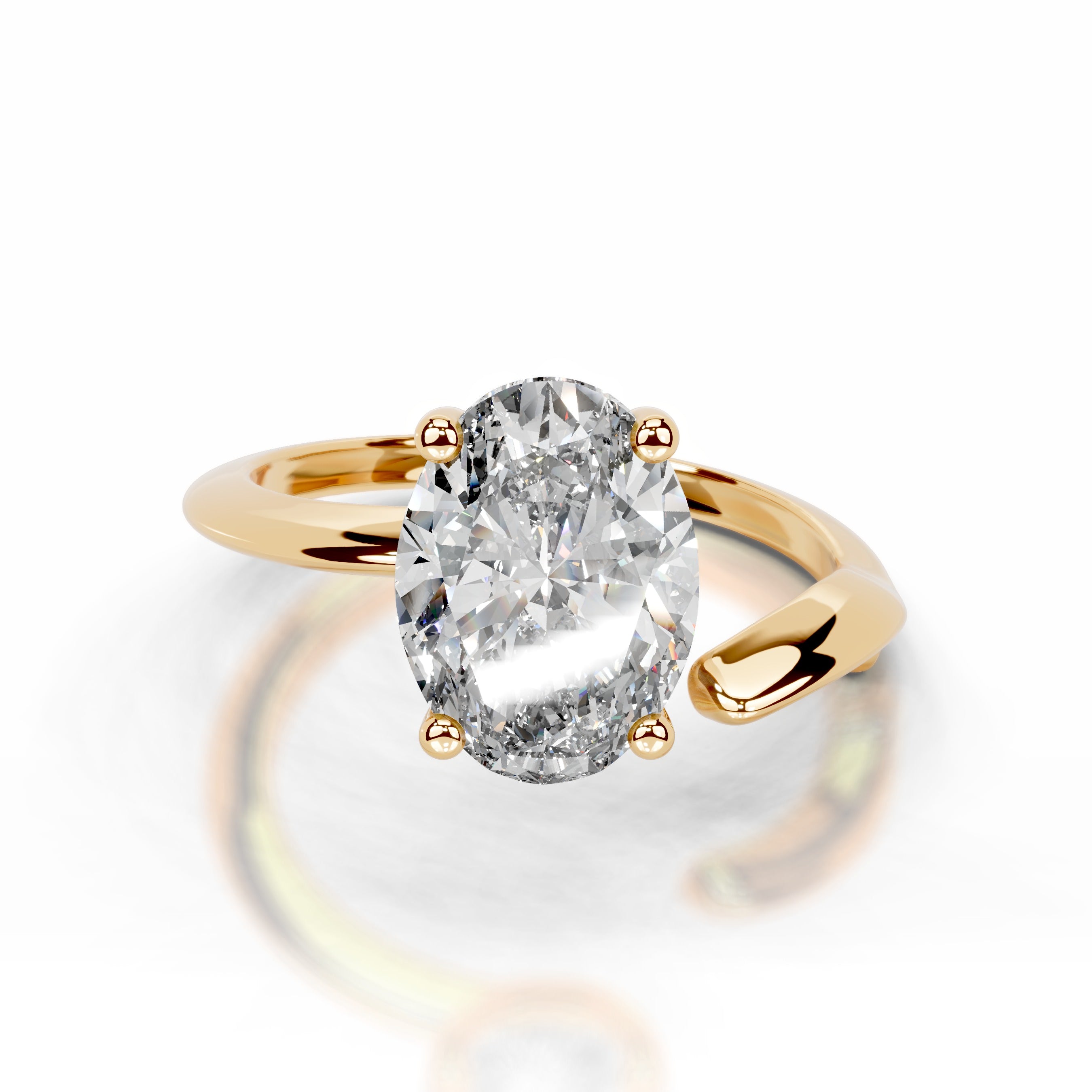 Diamond Delicacy Lab Grown Diamond Ring - 18K Yellow Gold、mySite、hinf8tx79