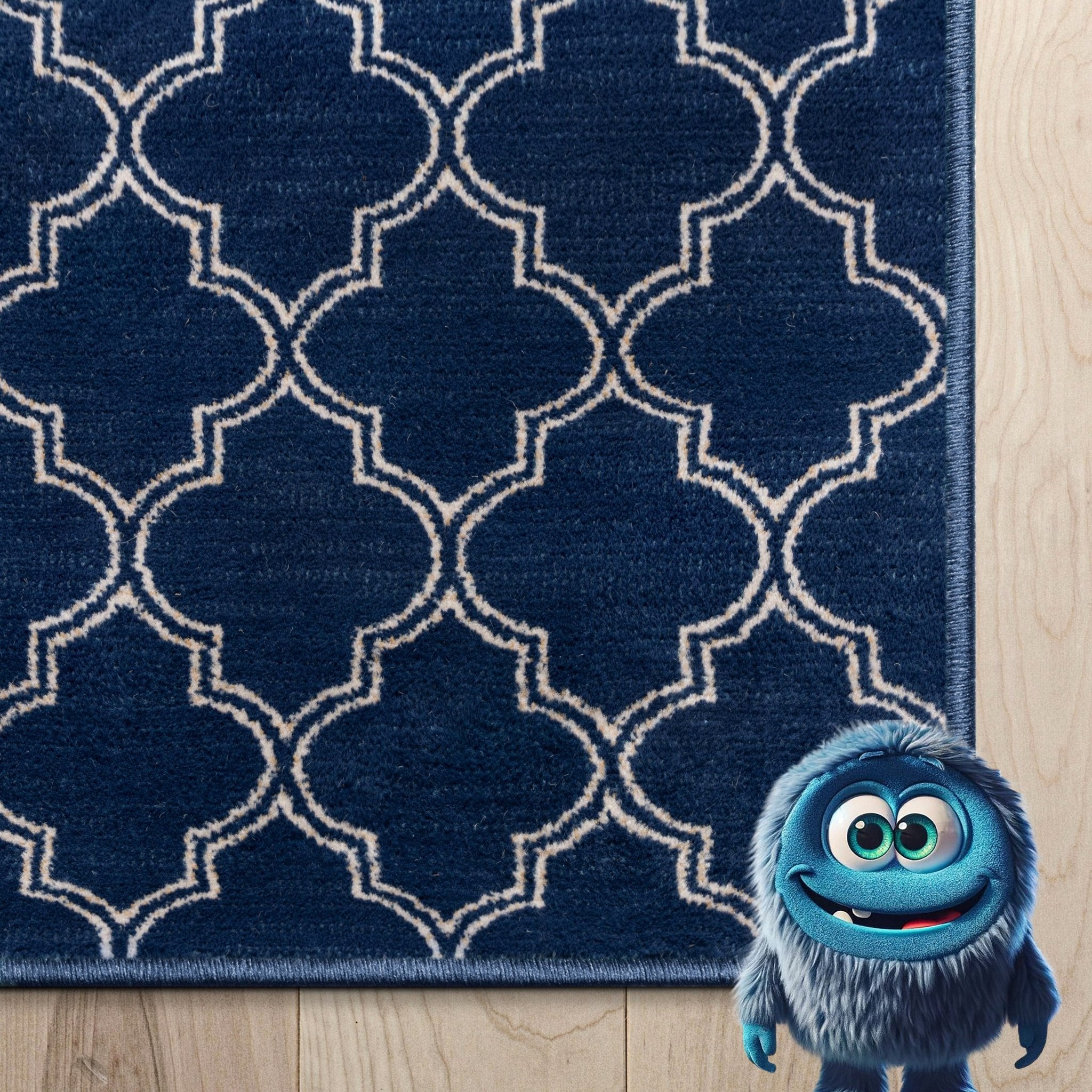 Nantucket Trellis Custom-Made Rug, Made to Order, High-Quality, Elegant Blue Design Area Rug、mySite、gigharbornorthrealestate