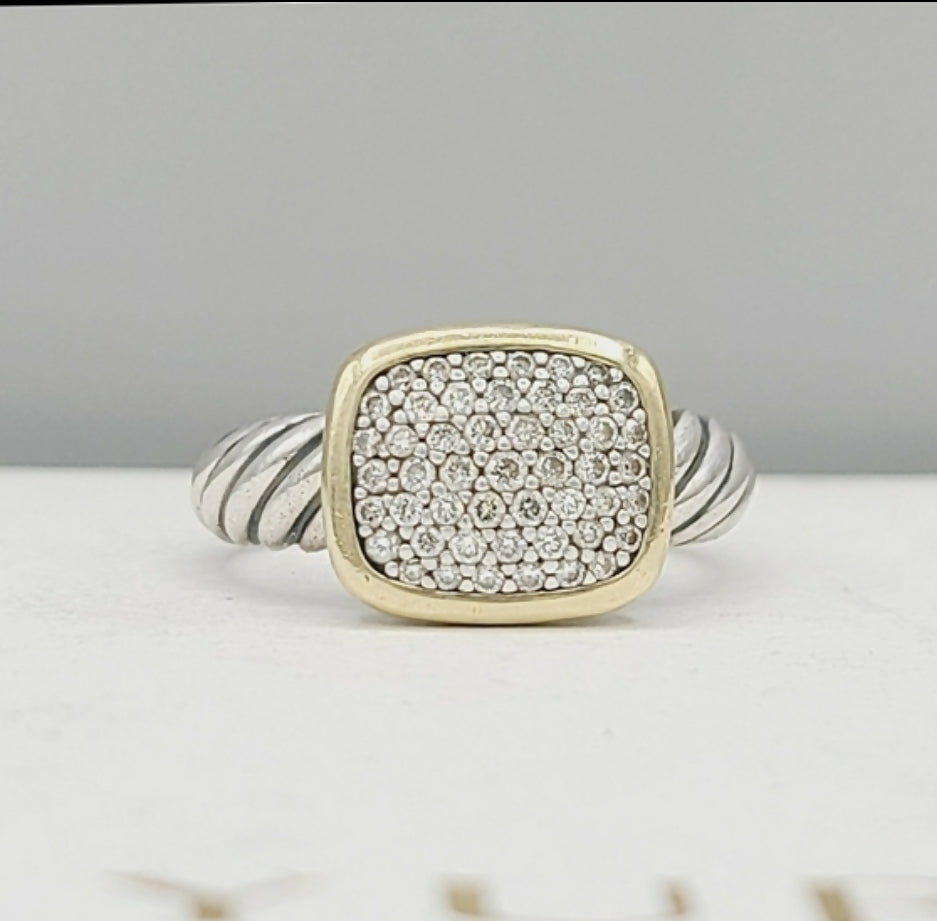 David Yurman Noblesse Ring With Diamonds & Gold、mySite、hinf8tx79