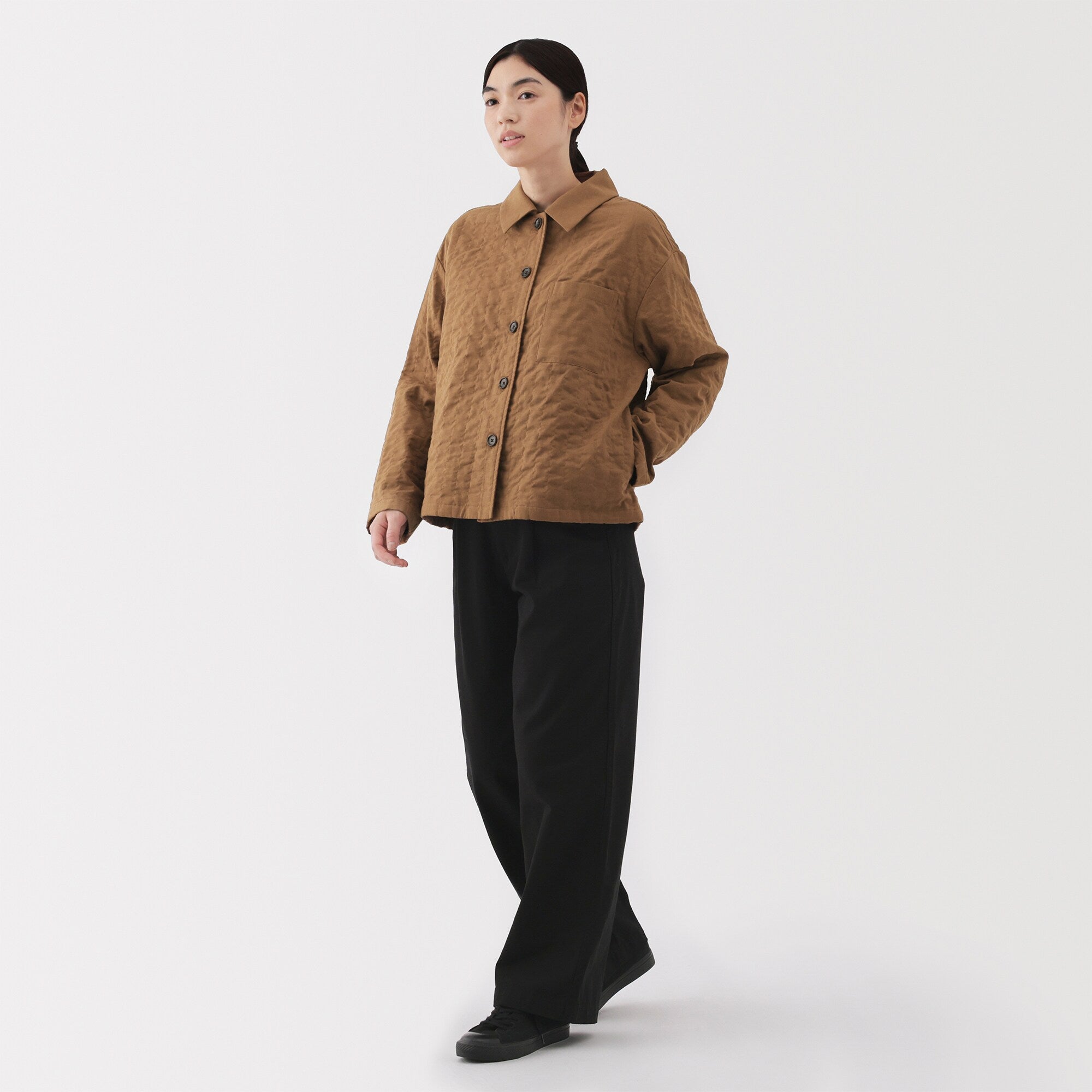  Women's Kapok Blend Double Gauze Quilted Jacket、mySite、sugarbowlscore