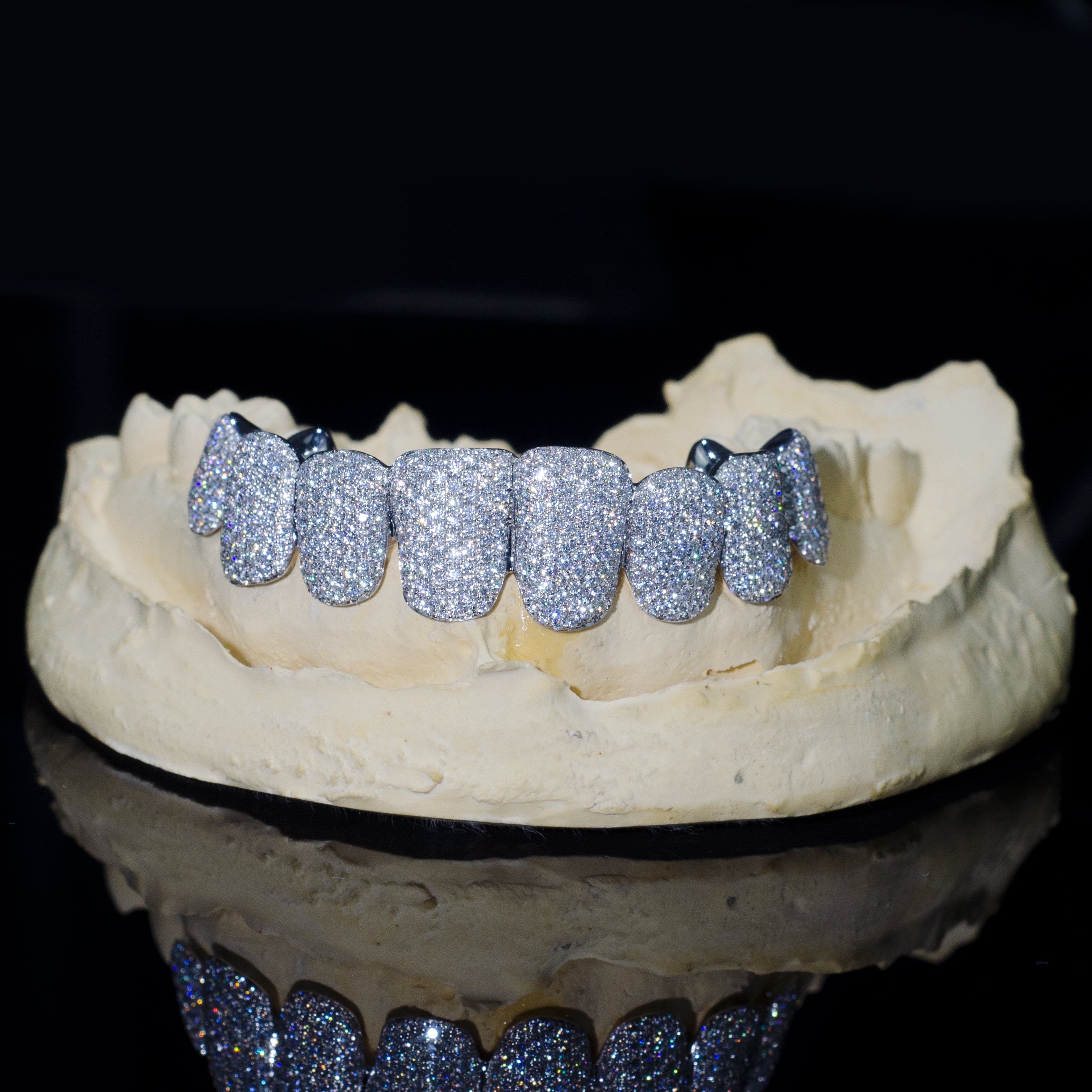 8 on 8 VVS Moissanite Diamond Grillz、mySite、hinf8tx79
