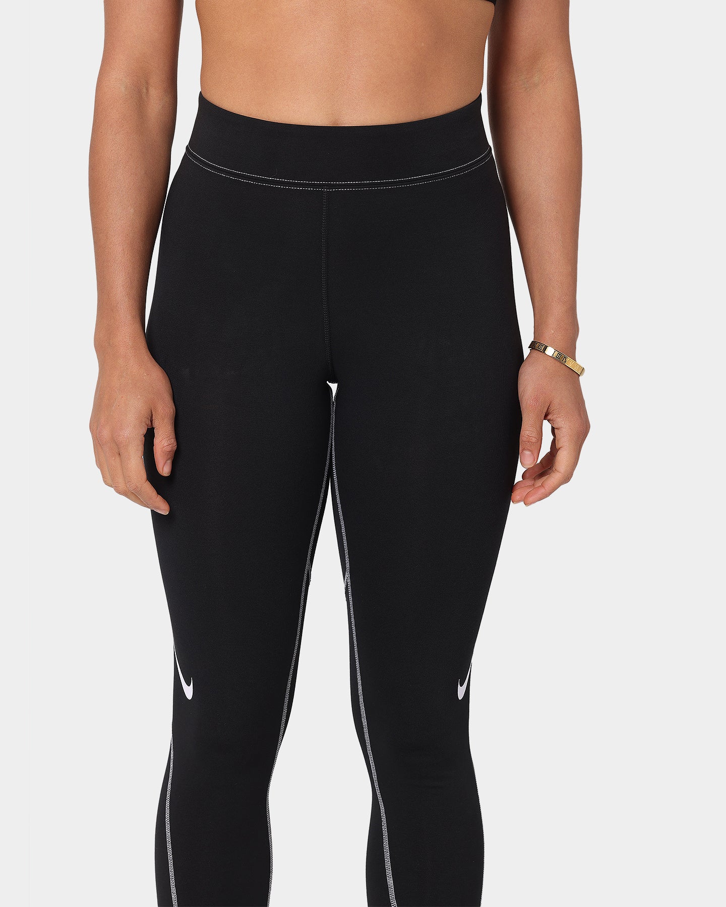 Nike Women's Swoosh GX High Rise Leggings Black/White、mySite、zt4zffjzw