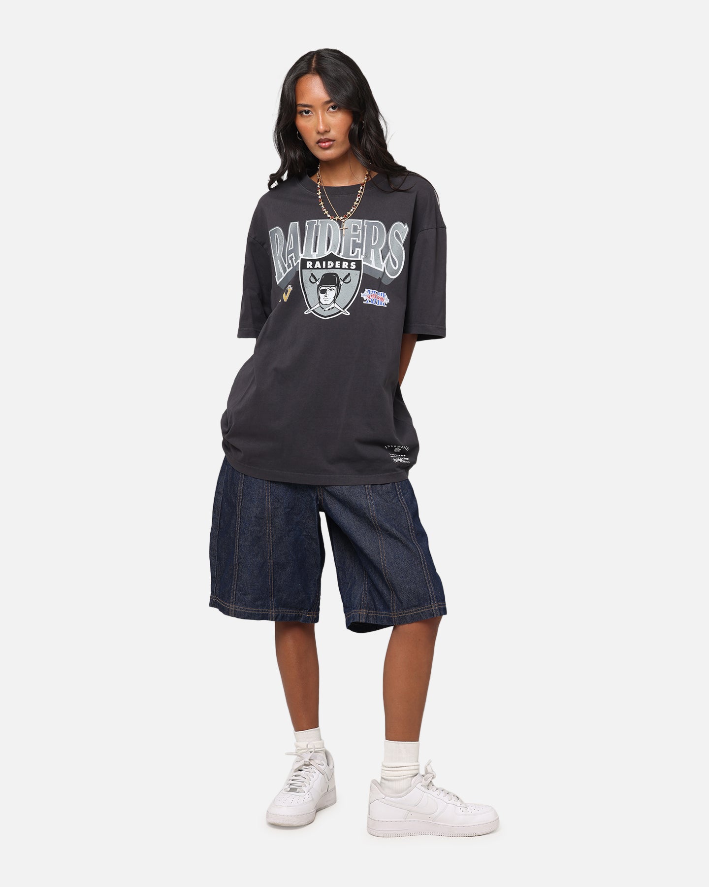 Mitchell & Ness Las Vegas Raiders Arch T-Shirt Faded Black、mySite、zt4zffjzw