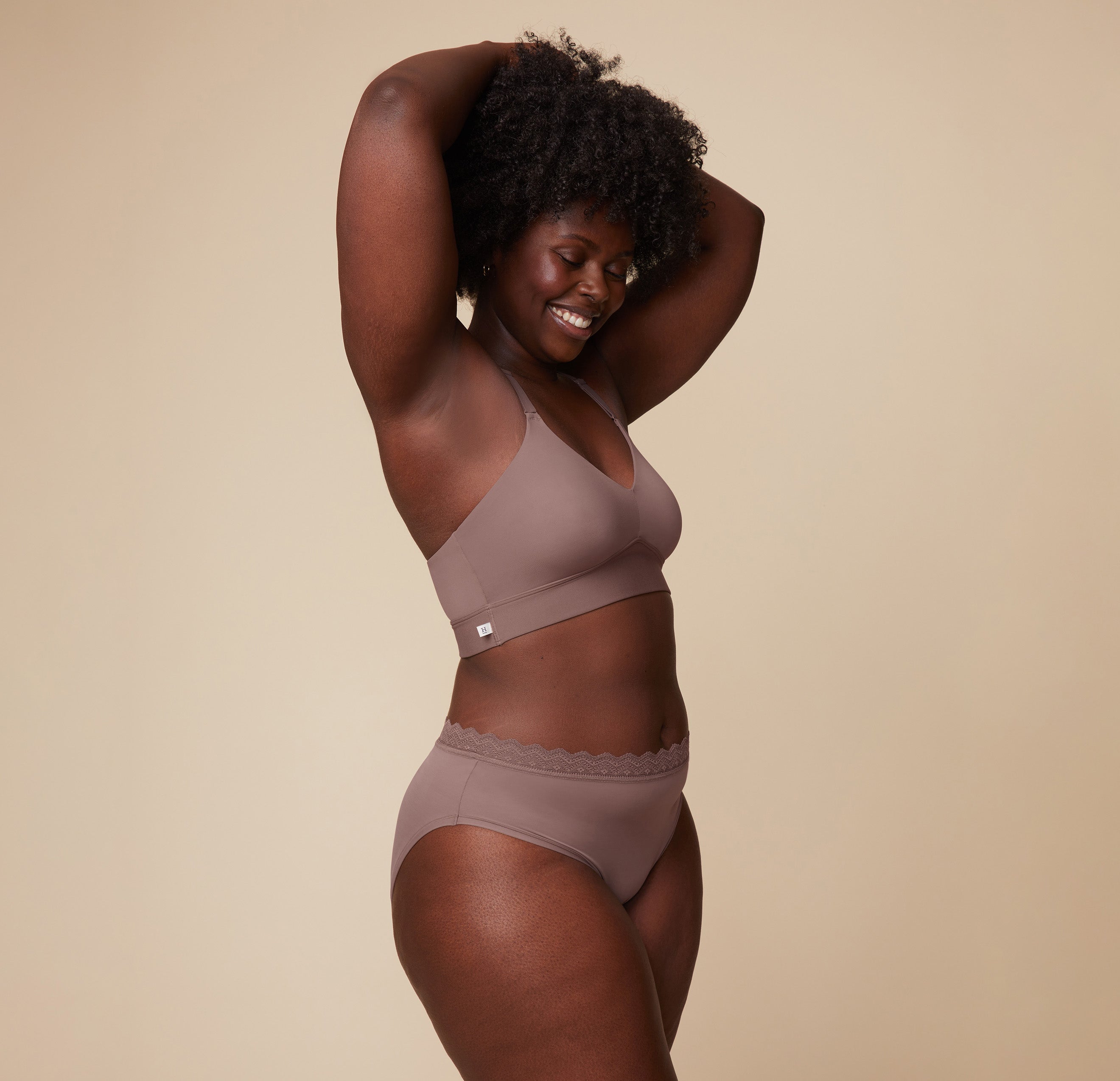 Bliss Lace Halterneck Bralette - Mauve、mySite、bengalsvssteelers