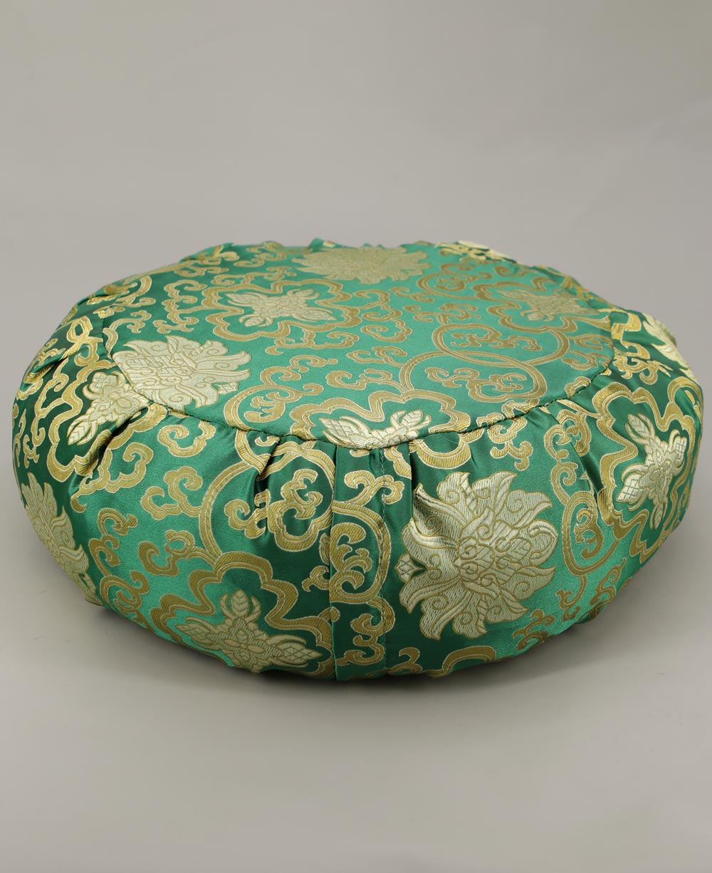 Green Brocade Zafu Meditation Cushion、mySite、topwebapps