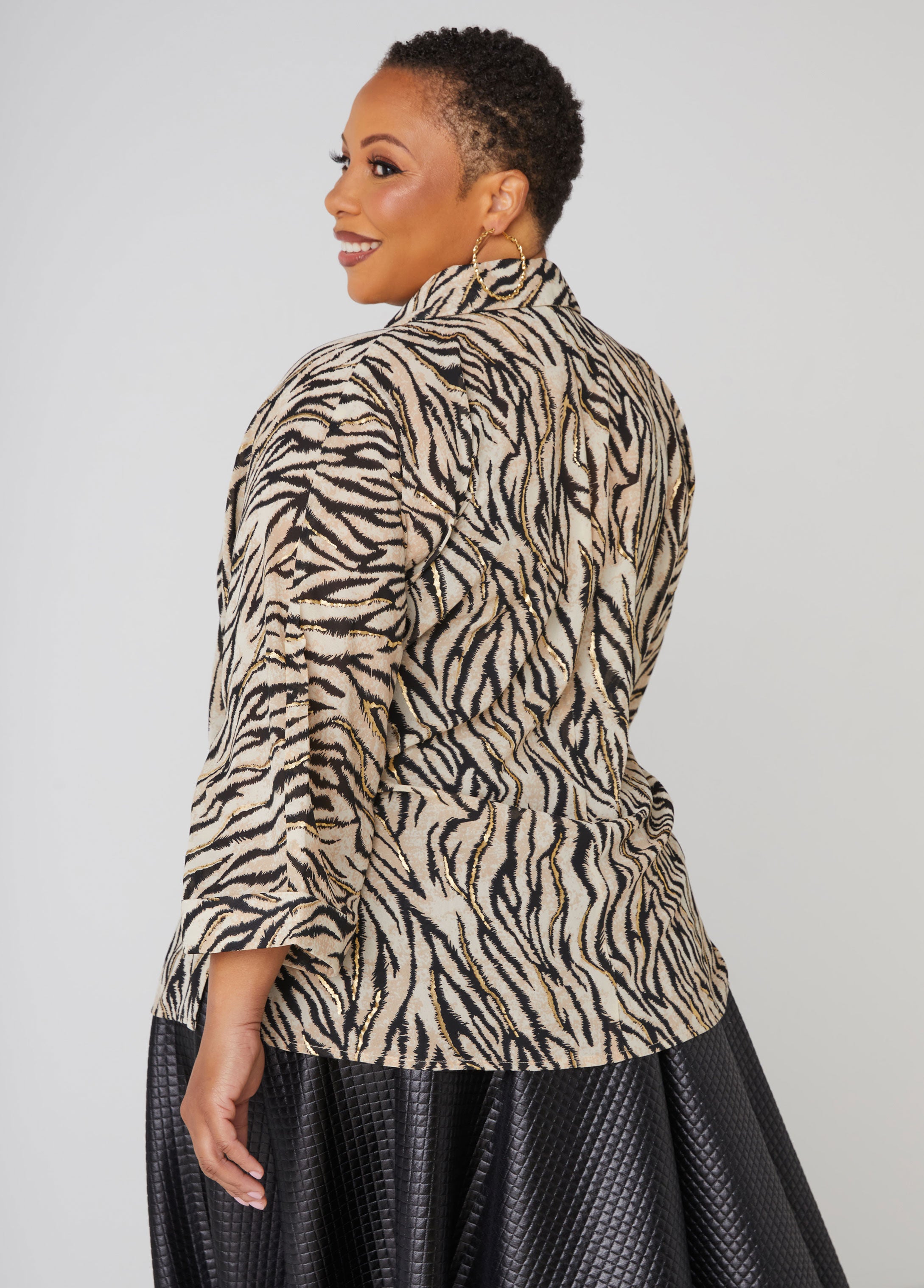 Metallic Trimmed Zebra Shirt、mySite、bengalsvssteelers