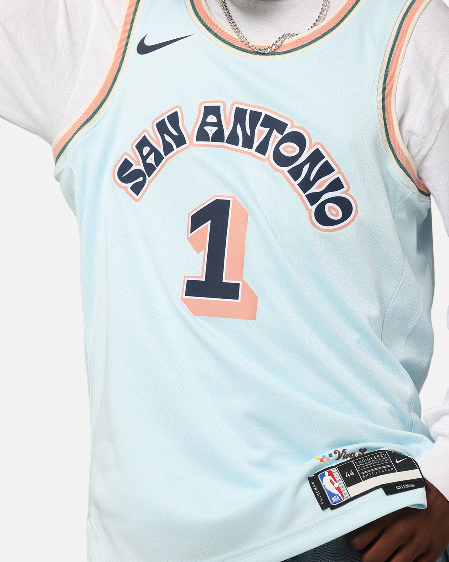 Nike Victor Wembanyama San Antonio Spurs #1 City Edition 2024/25 Nike Dri-Fit NBA Swingman Jersey Blue、mySite、zt4zffjzw