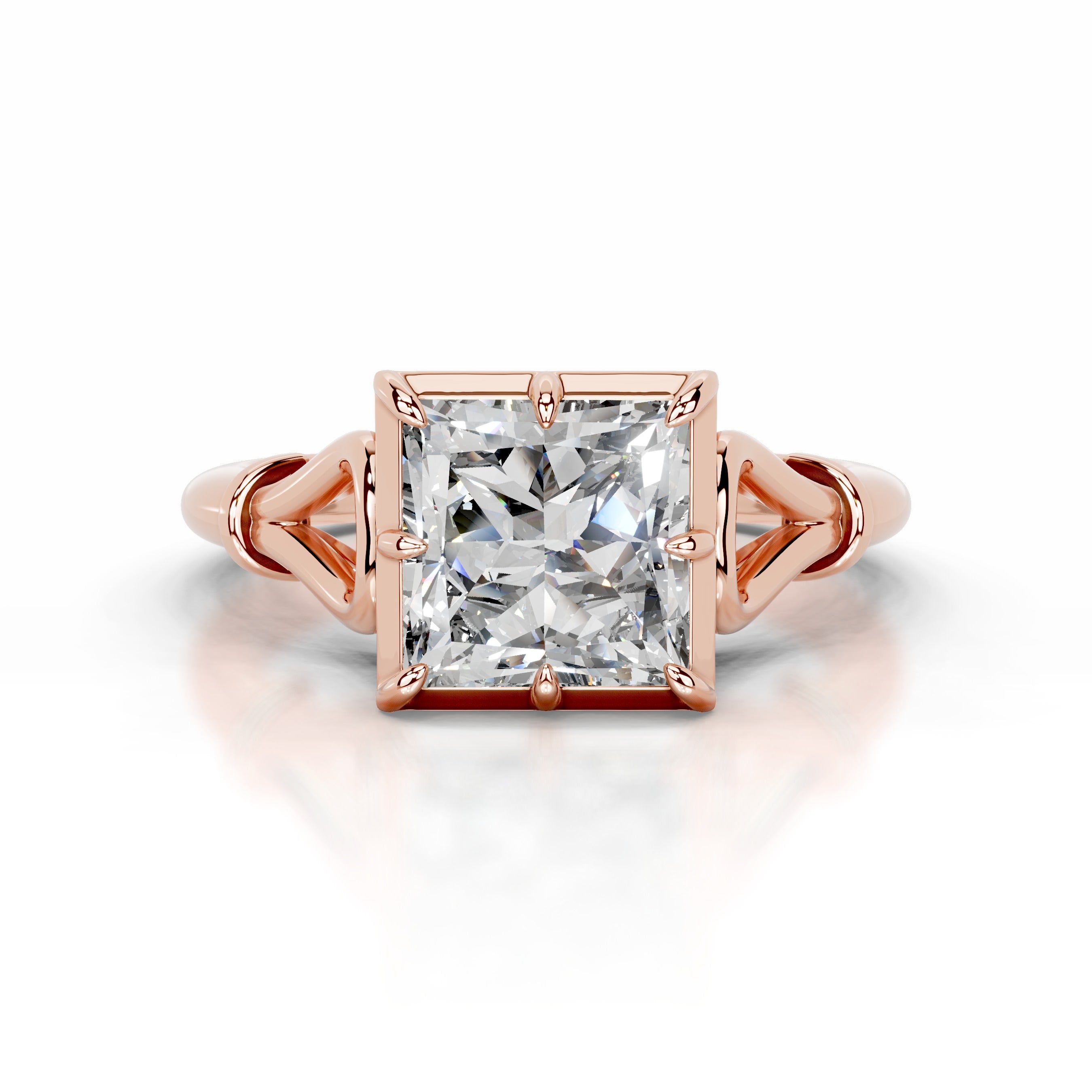 Estrella Diamond Engagement Ring - 14K Rose Gold、mySite、hinf8tx79