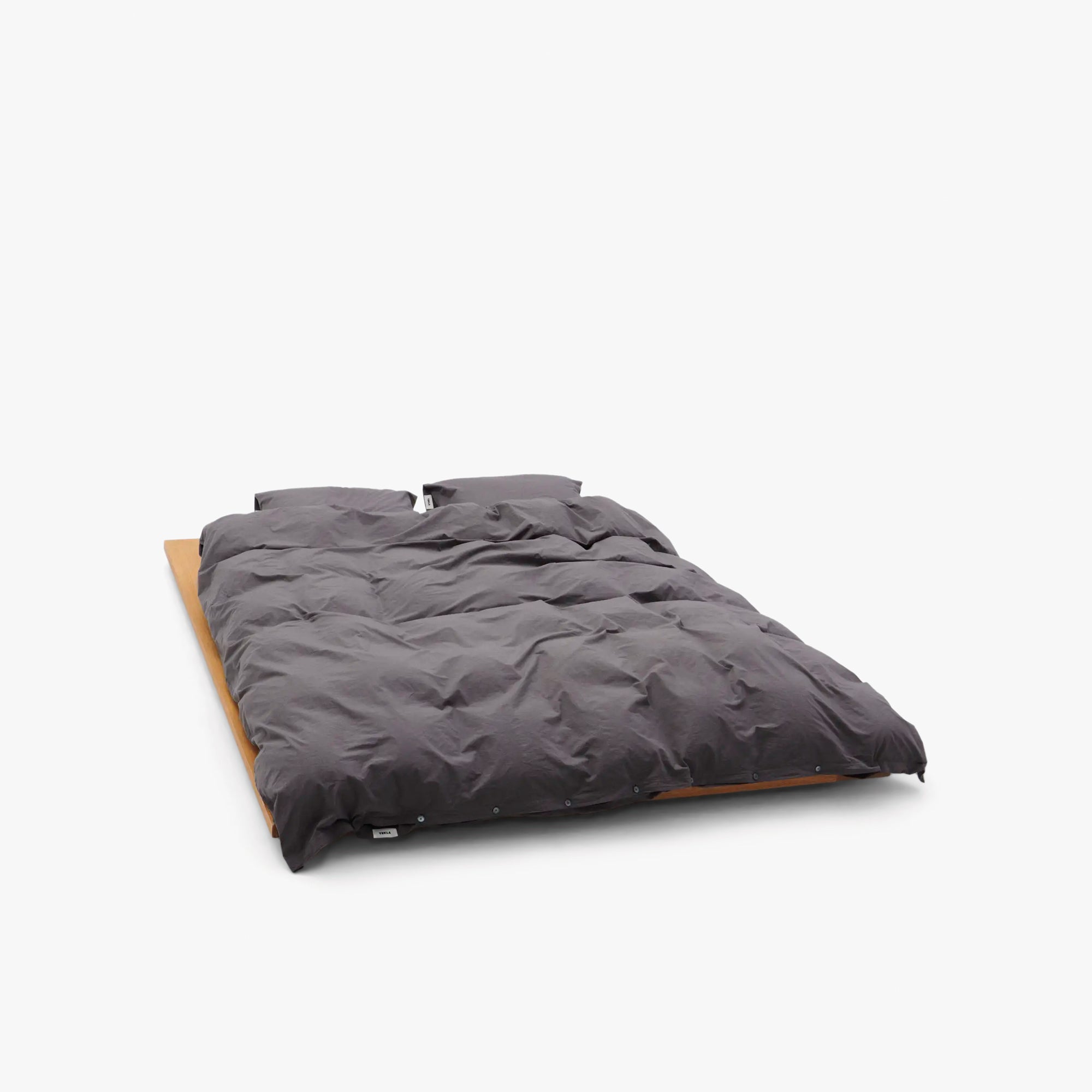  Tekla Cotton Percale Duvet Cover Queen / Dark Taupe、mySite、merchandisen