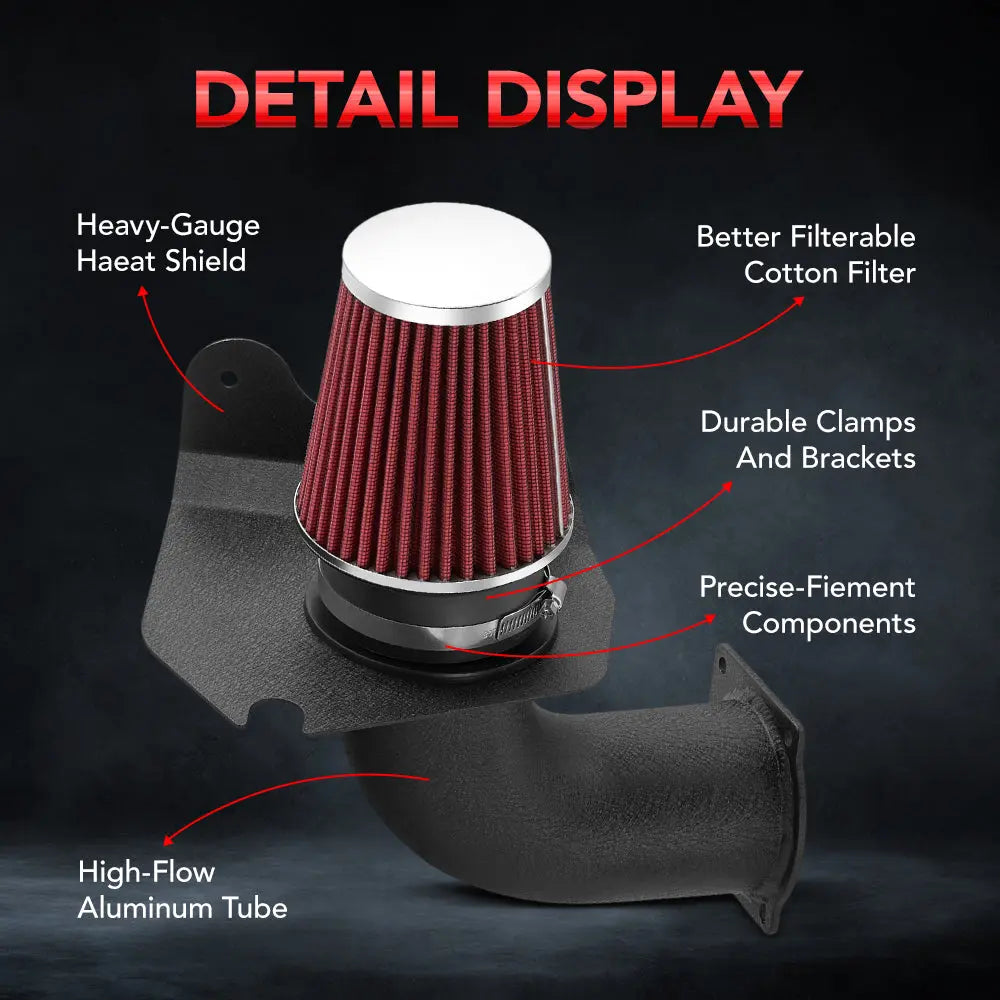 For 1994-1995 Ford Mustang GT / GTS with 5.0L V8 Cold Air Intake Kit、mySite、nflplayoffbracketp