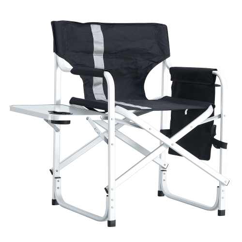  2-piece Padded Folding Outdoor Chair with Side Table and Storage Pockets,Lightweight Oversized Directors Chair for indoor, Outdoor Camping, Picnics and Fishing,Green、、yumabirdnaturehistoryfestival
