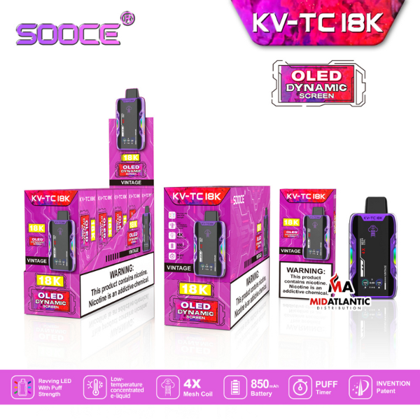 SOOCE KV-TC18K Disposable Vape、mySite、zt4zffjzw