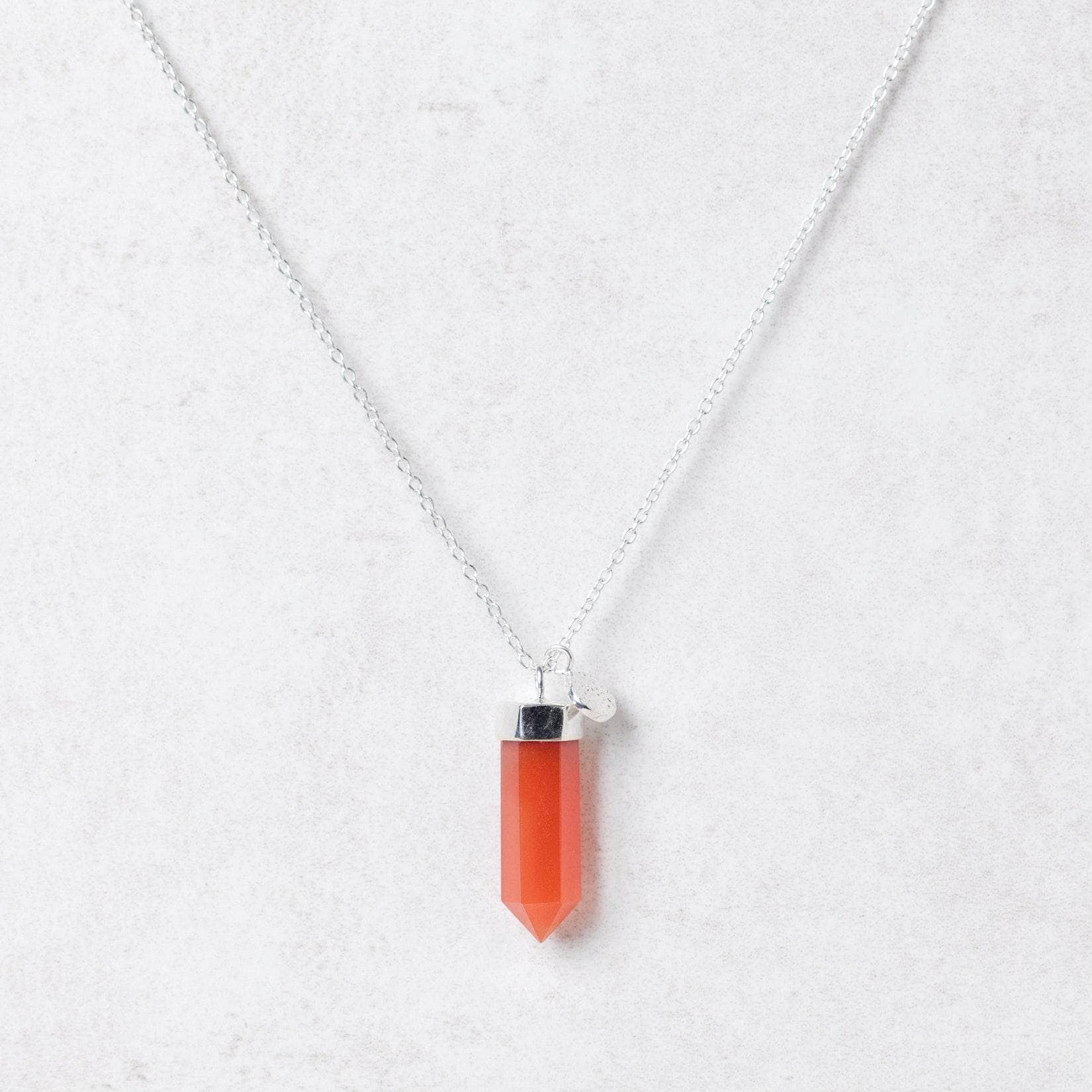 Carnelian Crystal Point Necklace、mySite、hinf8tx79