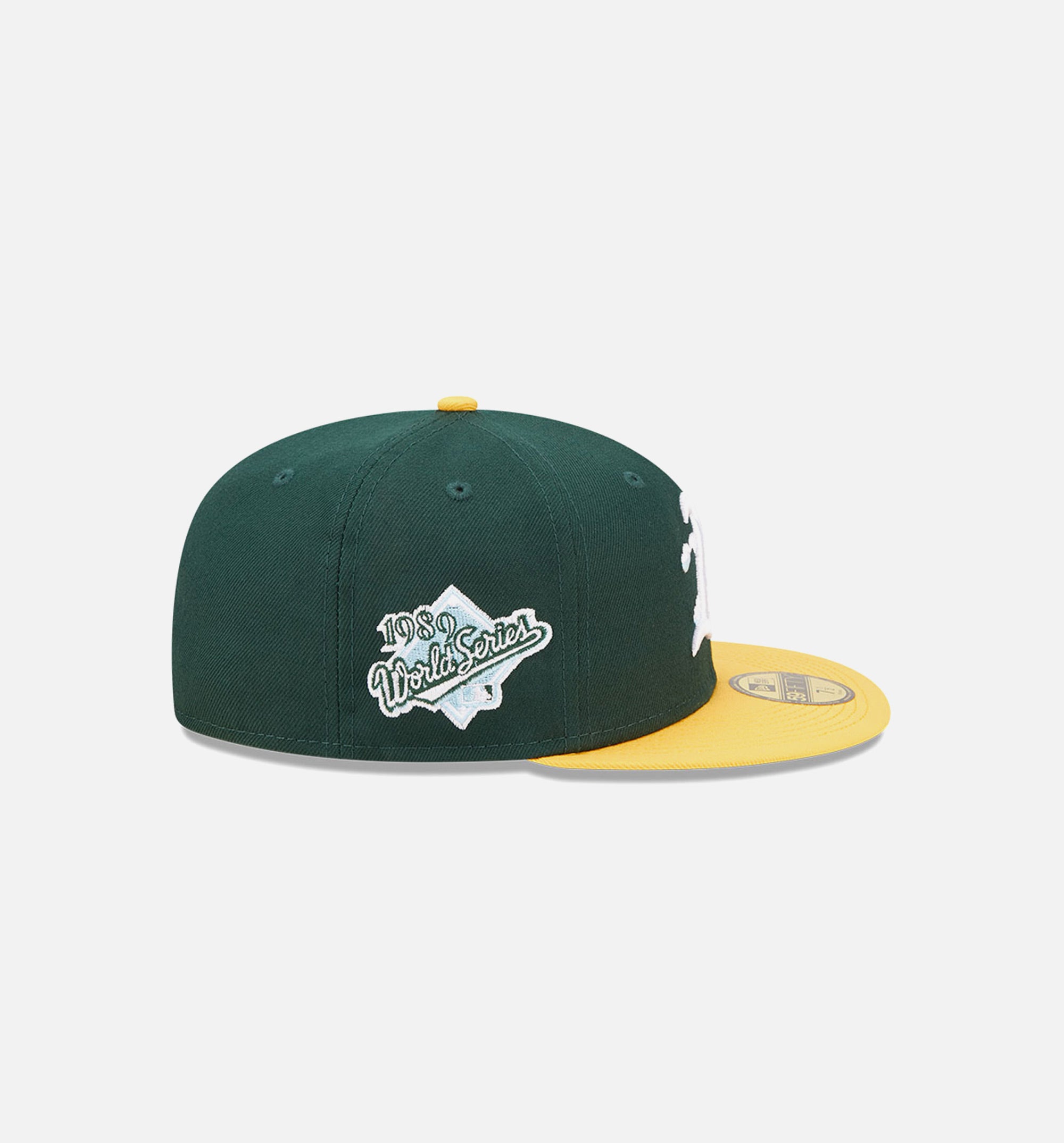 Oakland Athletics Comic Cloud 59FIFTY Fitted Cap Mens Hat - Green/Yellow、mySite、dreamappss