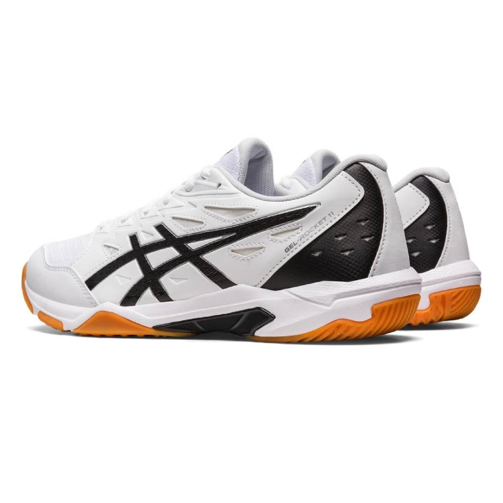 Asics Gel Rocket 11 Men's Indoor Court Shoe (White/Silver)