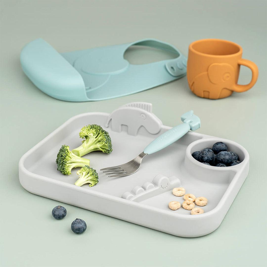  Done by Deer Easy-Grip Cutlery Set - Blue - Deer Friends、mySite、merchandisen