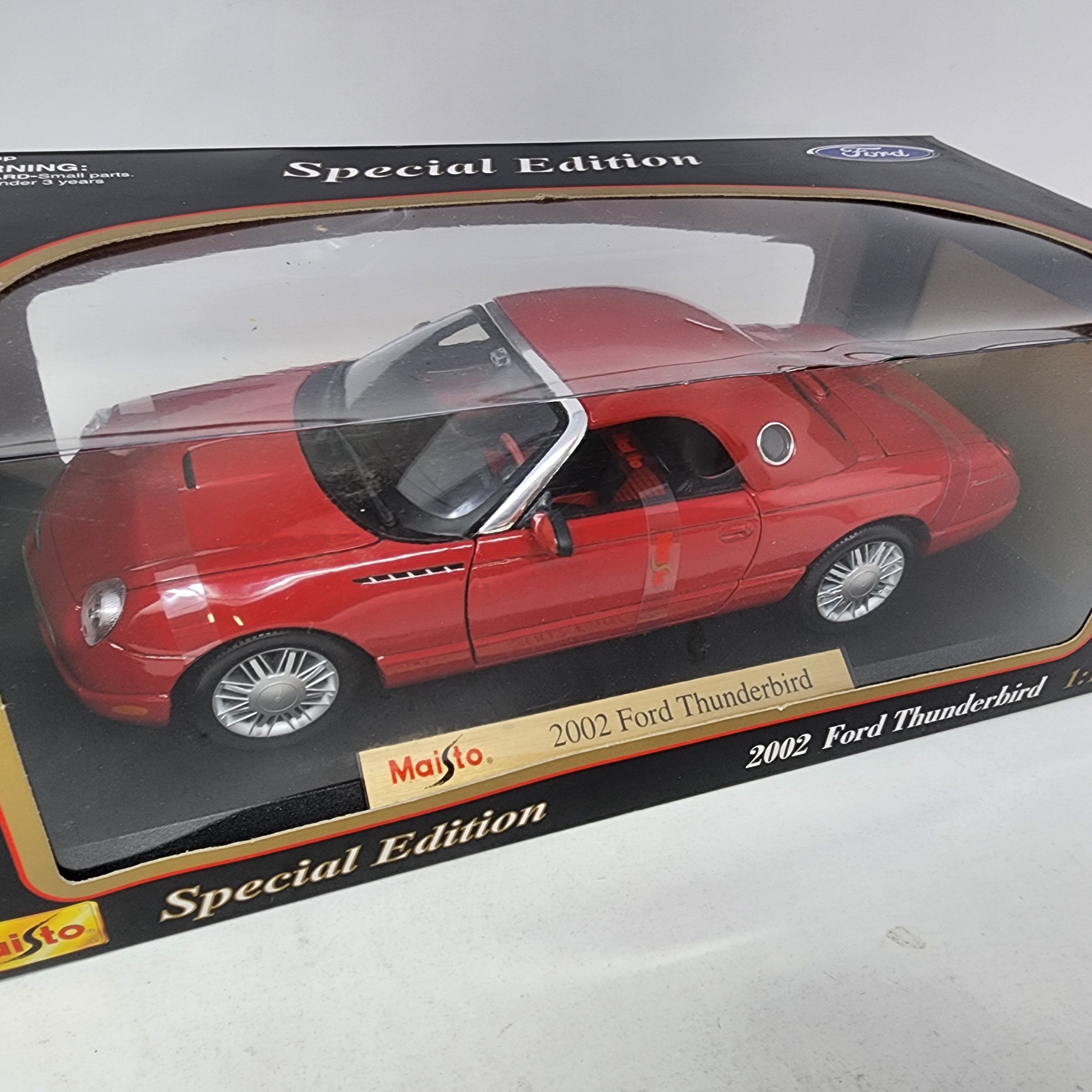 2002 Ford thunderbird * RED * Maisto Special Edition 1/18 Scale、mySite、hgirdovlk