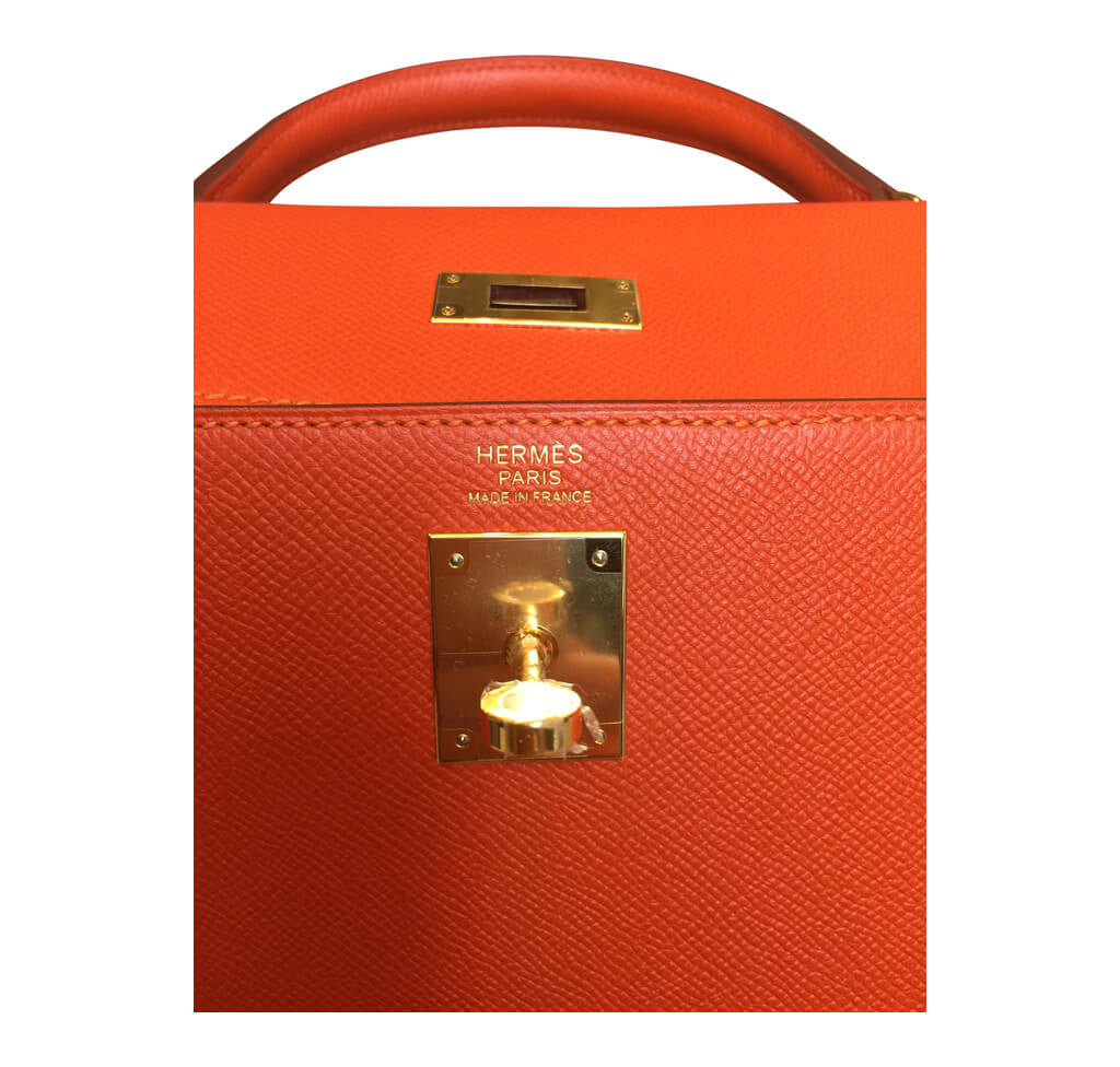 Hermès Sellier 32 Kelly Feu Epsom Bag GHW、mySite、garminoutage.com