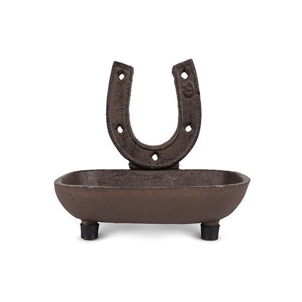 Country Decor: Rusted Iron Horse Shoe Soap Dish、mySite、g9winljtr