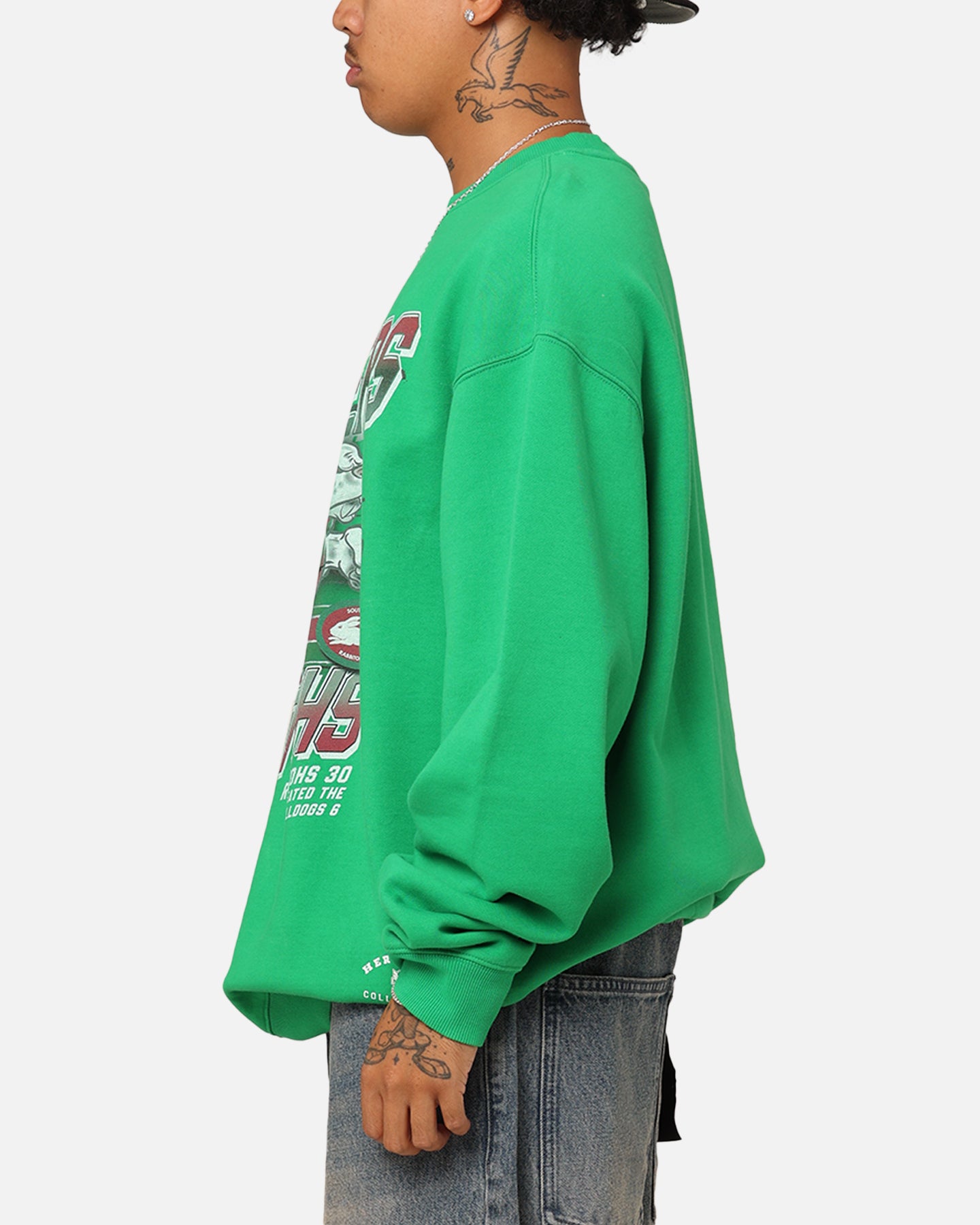 Mitchell & Ness South Sydney Rabbitohs 2014 Grand Final Crewneck Green、mySite、zt4zffjzw