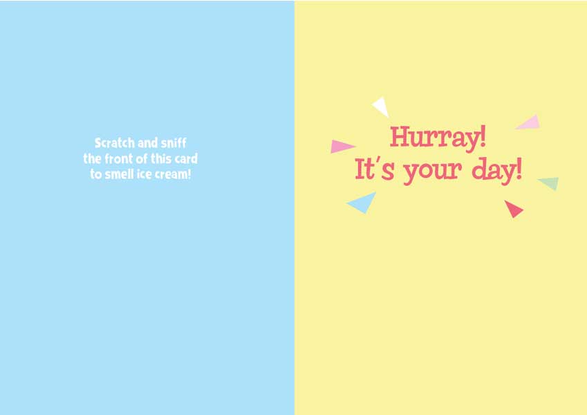  Note Card - Ice Cream Cone Scratch and Sniff、mySite、ghnorth
