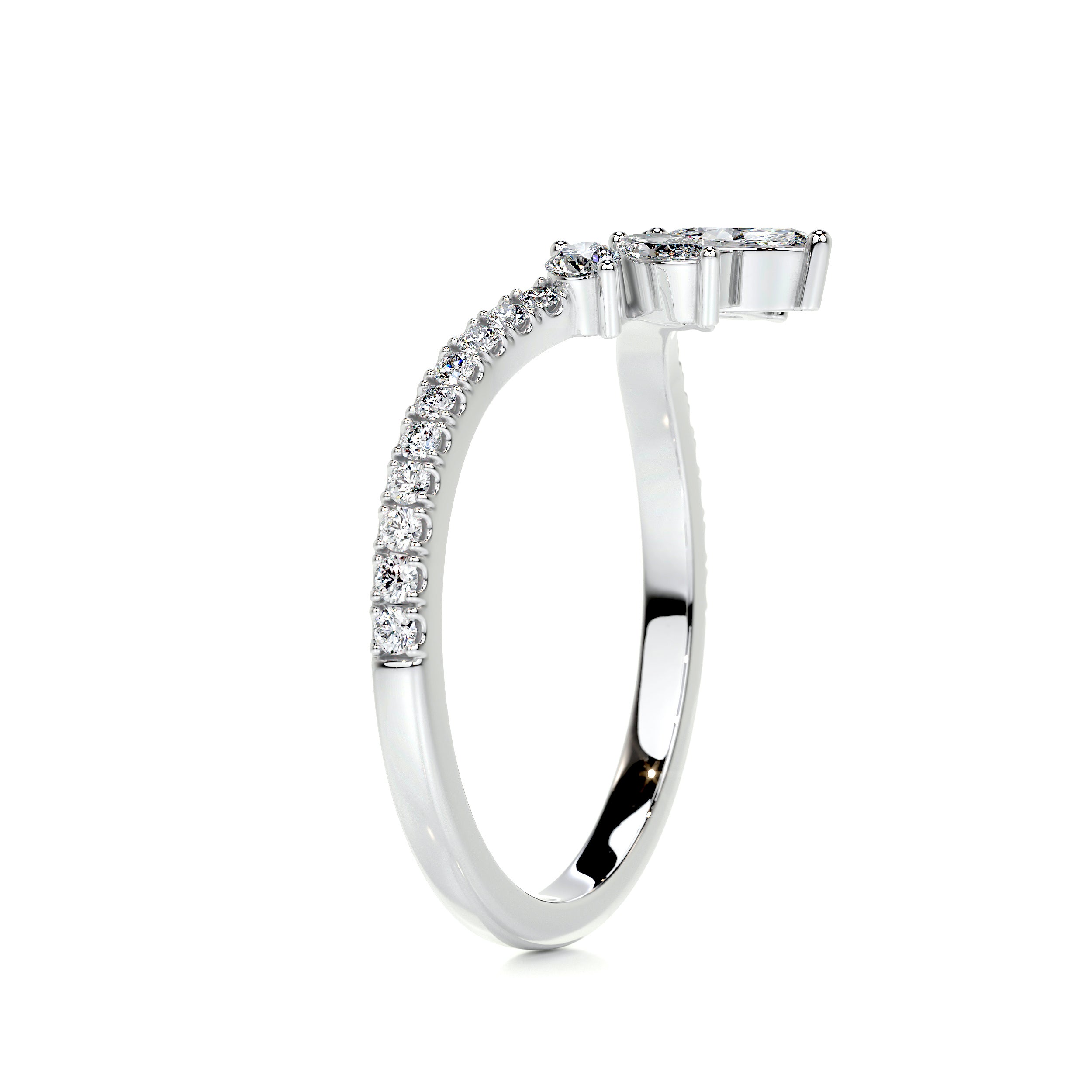 Lauren Diamond Wedding Ring (0.30 Carat) -18K White Gold、mySite、hinf8tx79