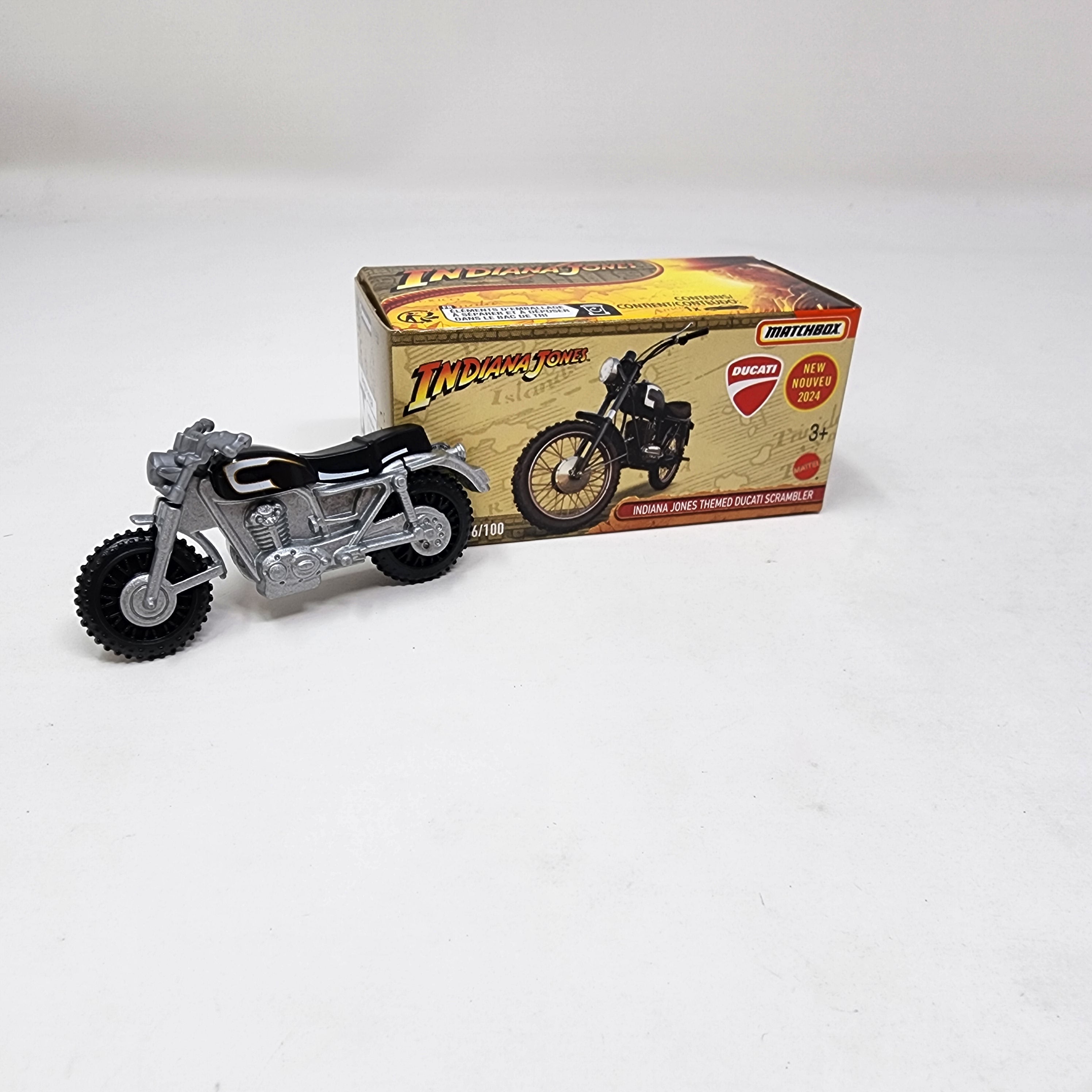 Ducati Scrambler Indiana Jones #6 * 2024 Matchbox Power Grabs Case J、mySite、hgirdovlk