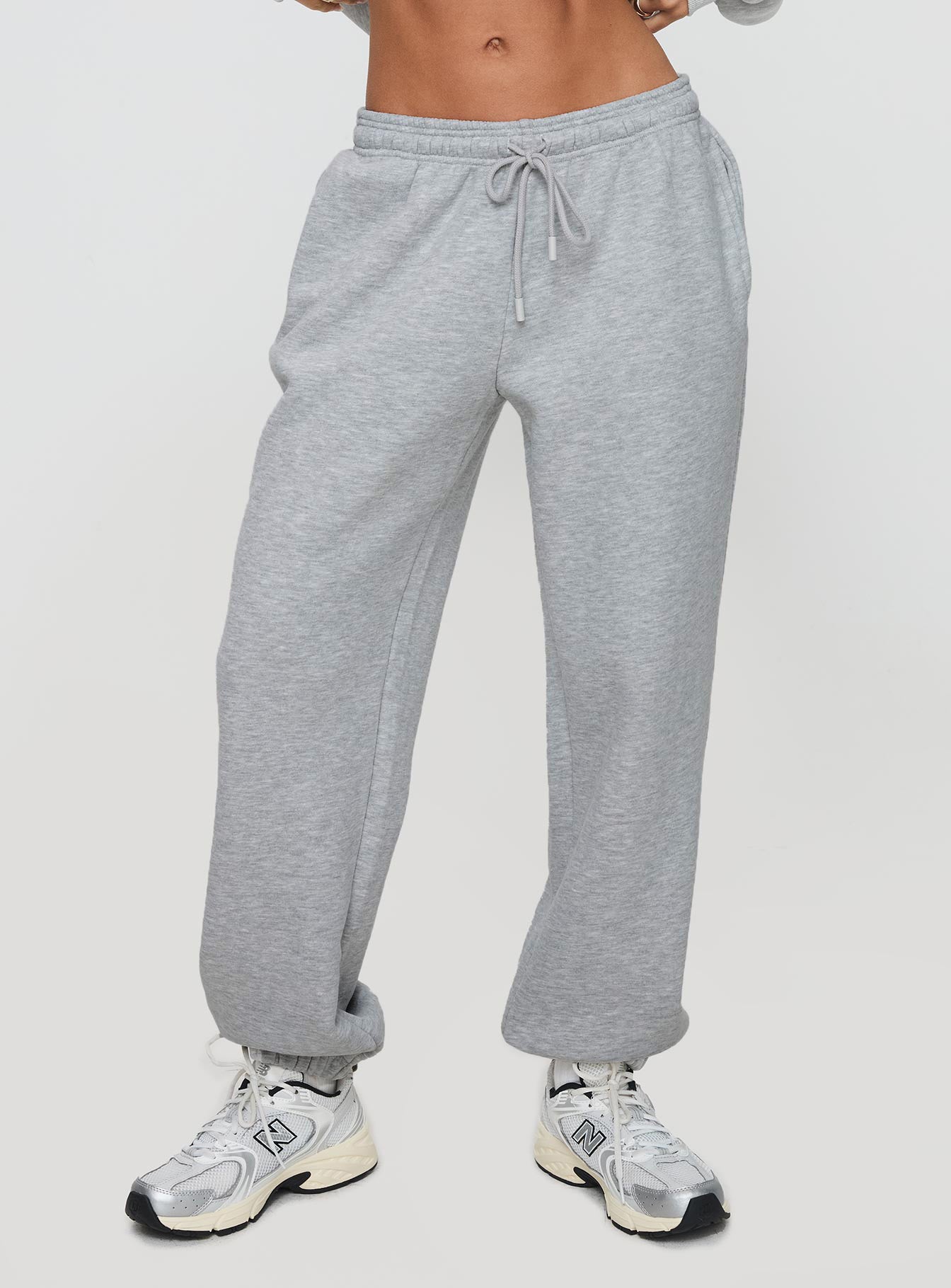 Dream Fleece Ankle Cuff Sweatpants Grey Marle、mySite、solidvoid
