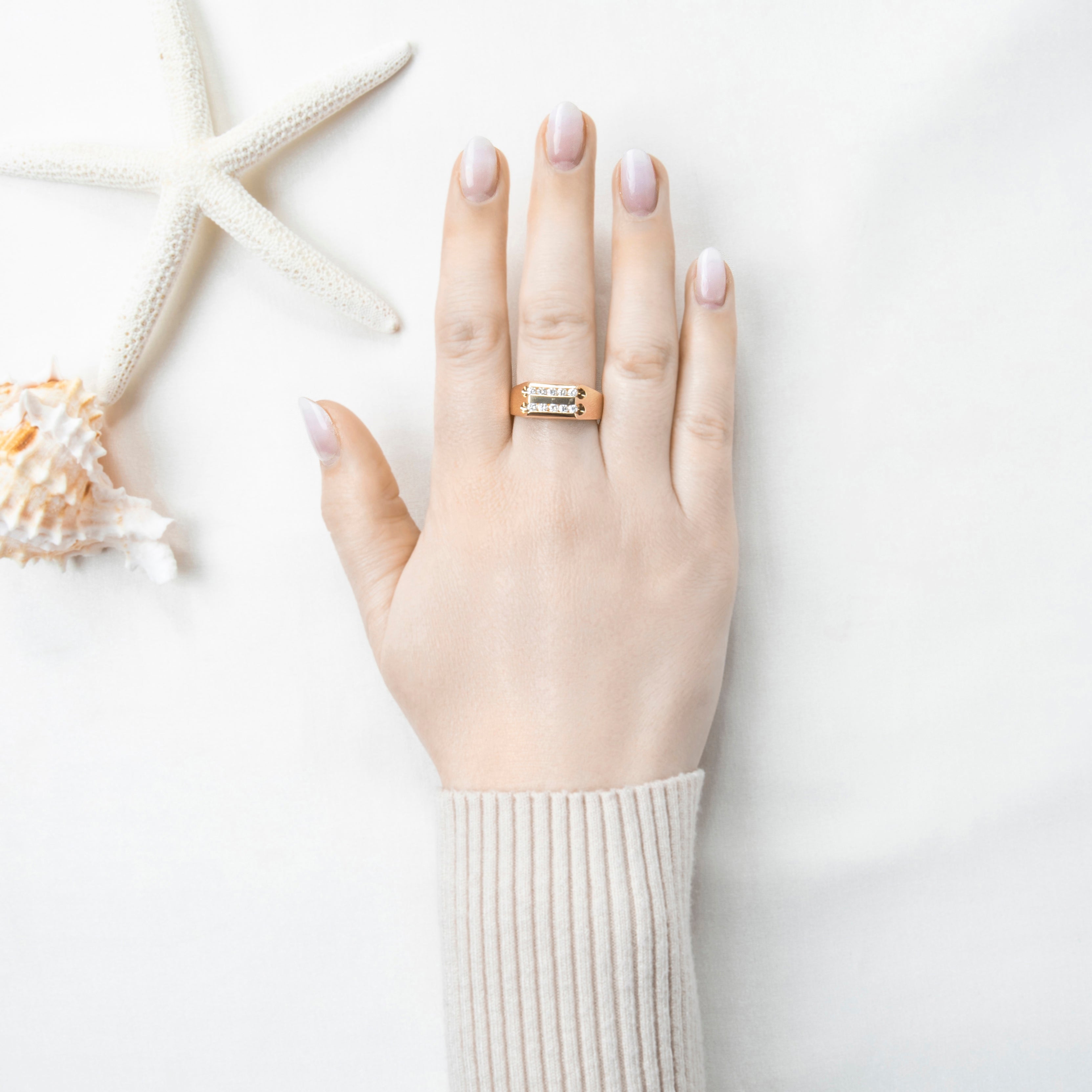 Vintage Heavy 14k Yellow Gold .44ct Diamond Sleek Modern Ring 10.50、mySite、hinf8tx79