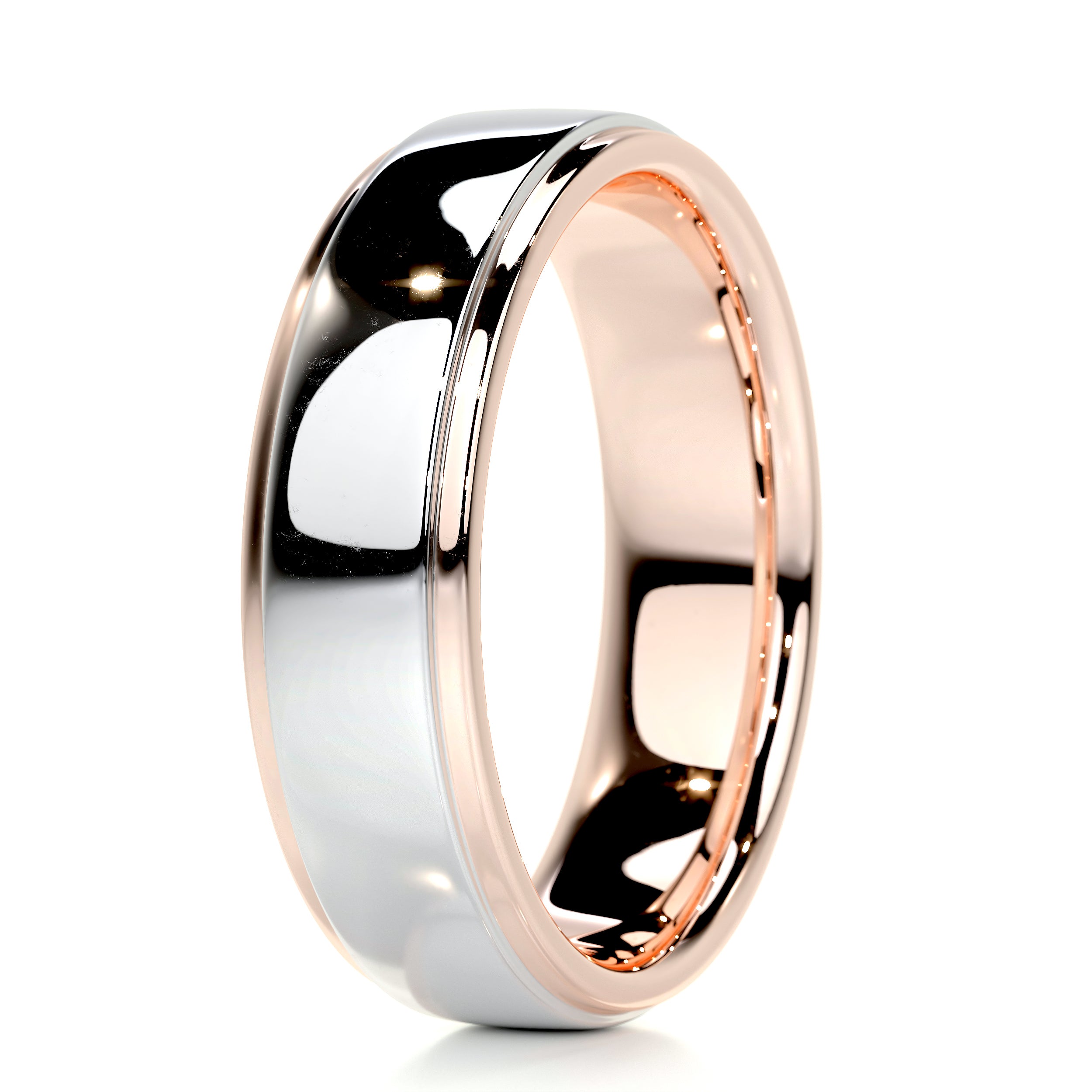 Pierre Men's Wedding Band -14K Rose Gold、mySite、hinf8tx79