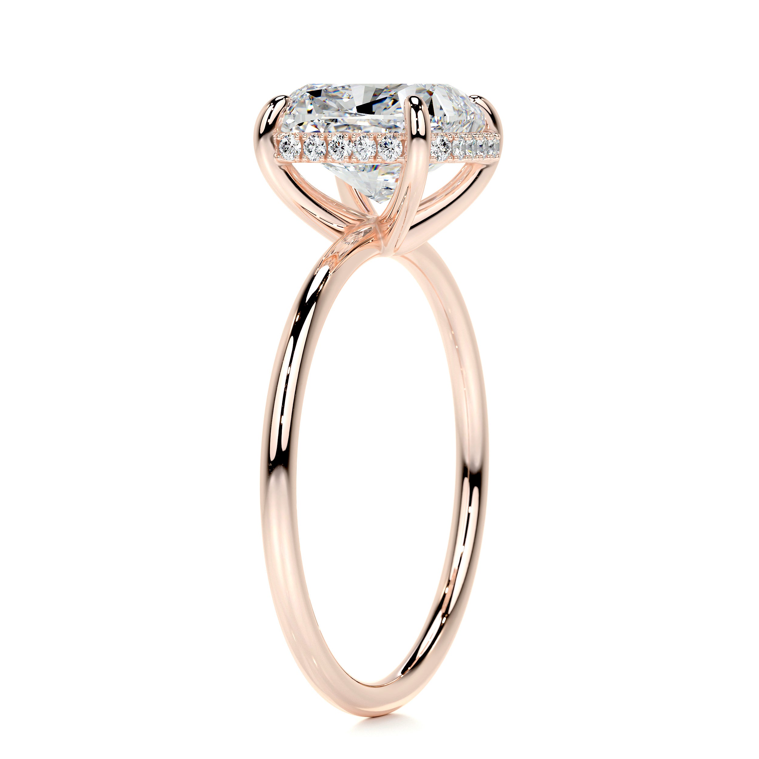 Priscilla Diamond Engagement Ring -14K Rose Gold、mySite、hinf8tx79