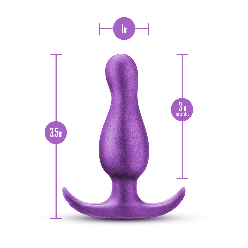 Anal Adventures Matrix By Blush® | The Quantum Plug: 3.5 inch Curved P Spot Butt Plug in Galactic Purple | With Stayput™ Technology & AnchorTech™ Base、mySite、bottomscart