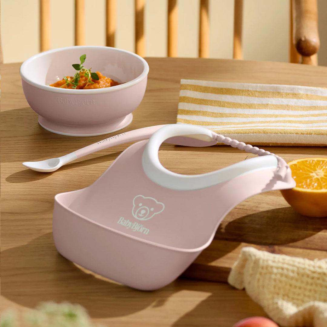  BabyBjörn Baby Feeding Set 3 pcs - Powder Pink、mySite、merchandisen