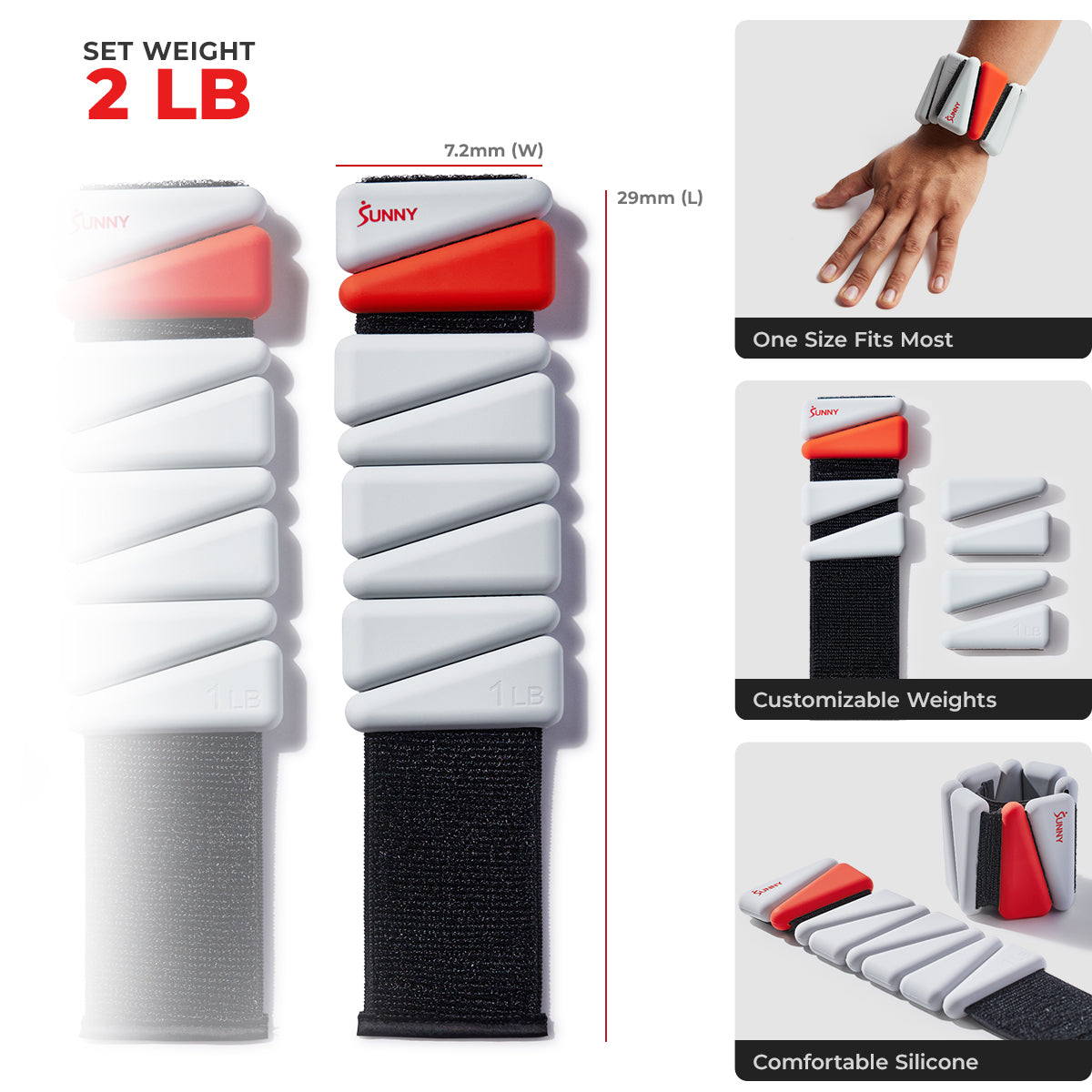  Adjustable Wrist Weights 1 LB (Pair)、mySite、ghnorth