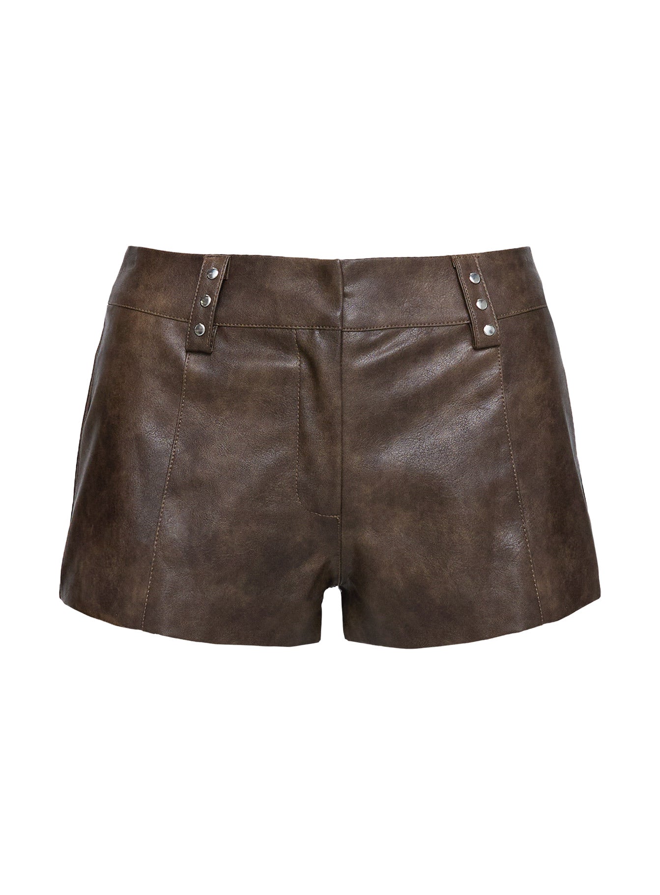 Kenickie Stud Micro Shorts Brown、mySite、solidvoid
