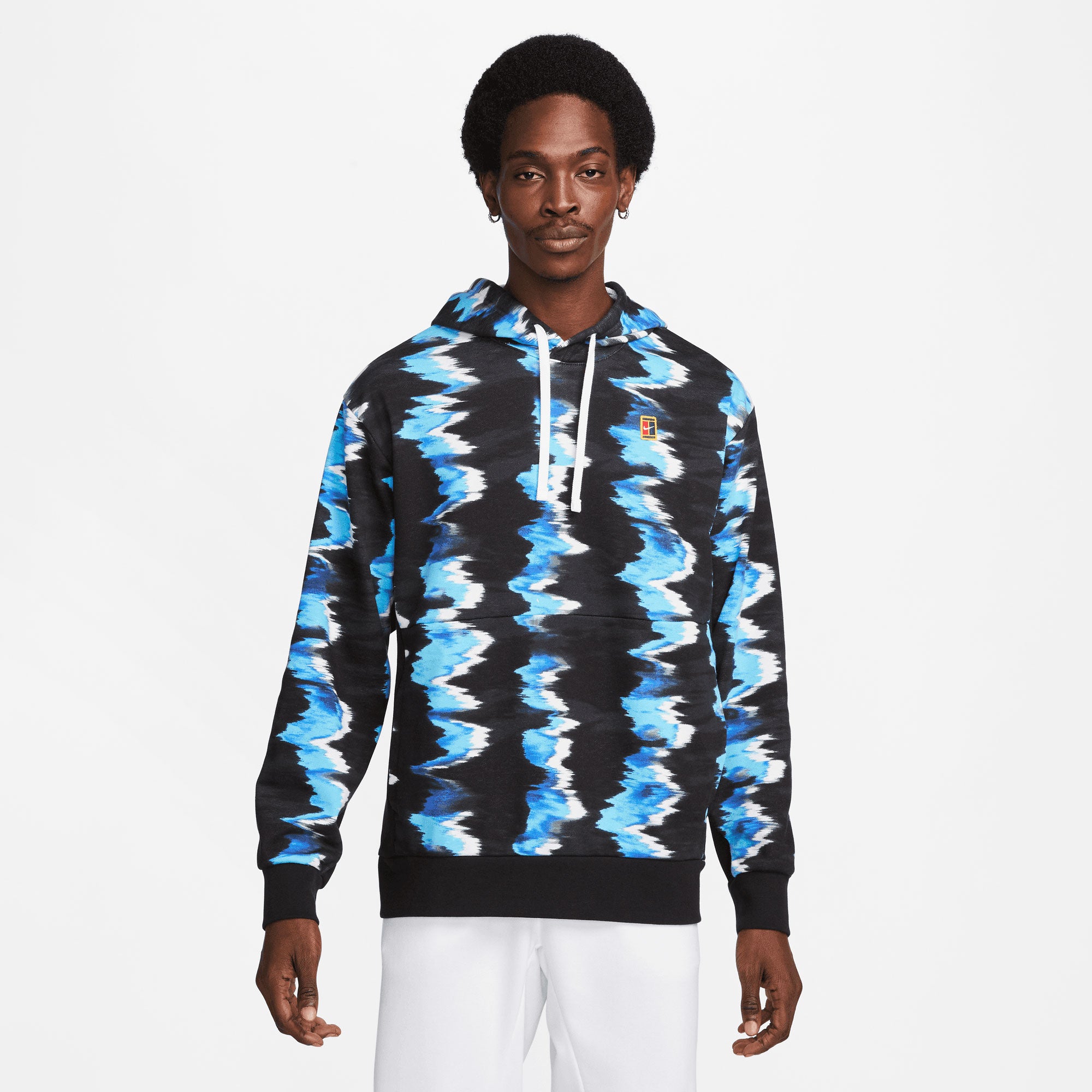 NikeCourt Dri-FIT Heritage Men's Fleece Printed Tennis Hoodie