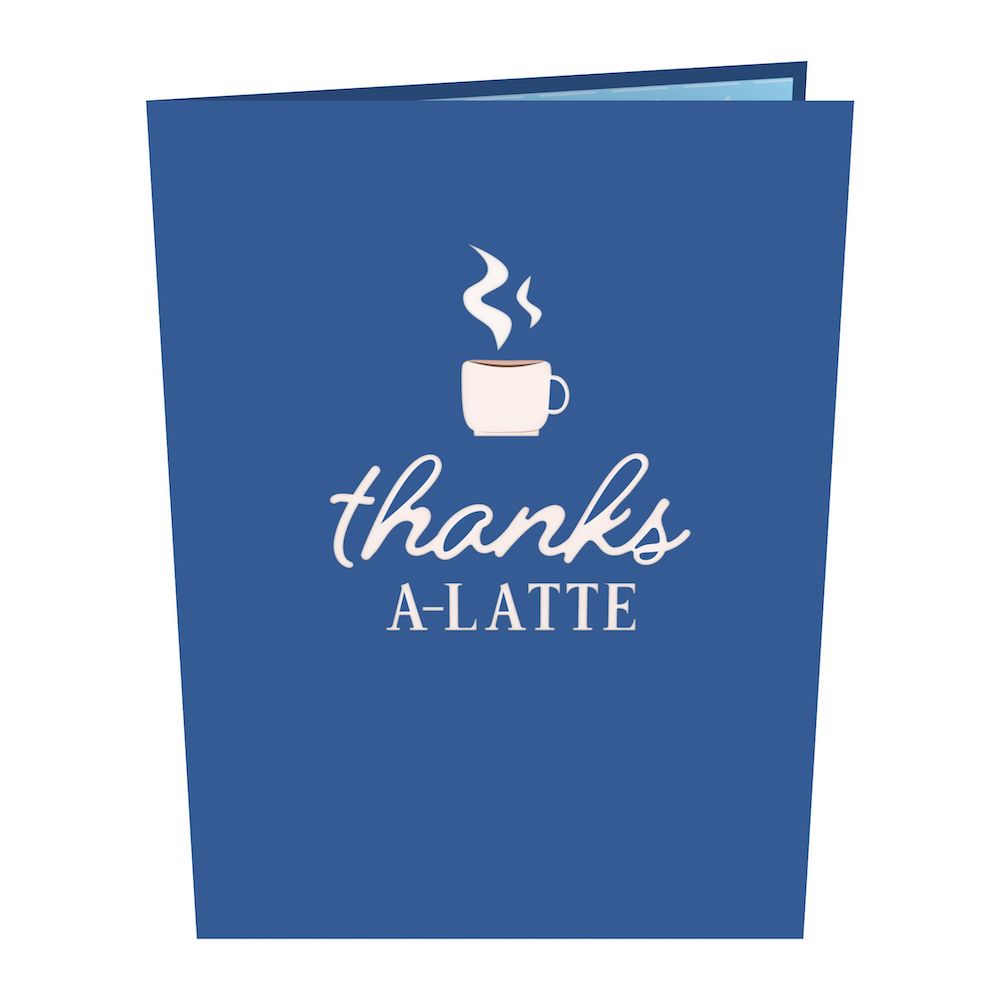 Thanks A Latte Pop-Up Card、mySite、solidvoid
