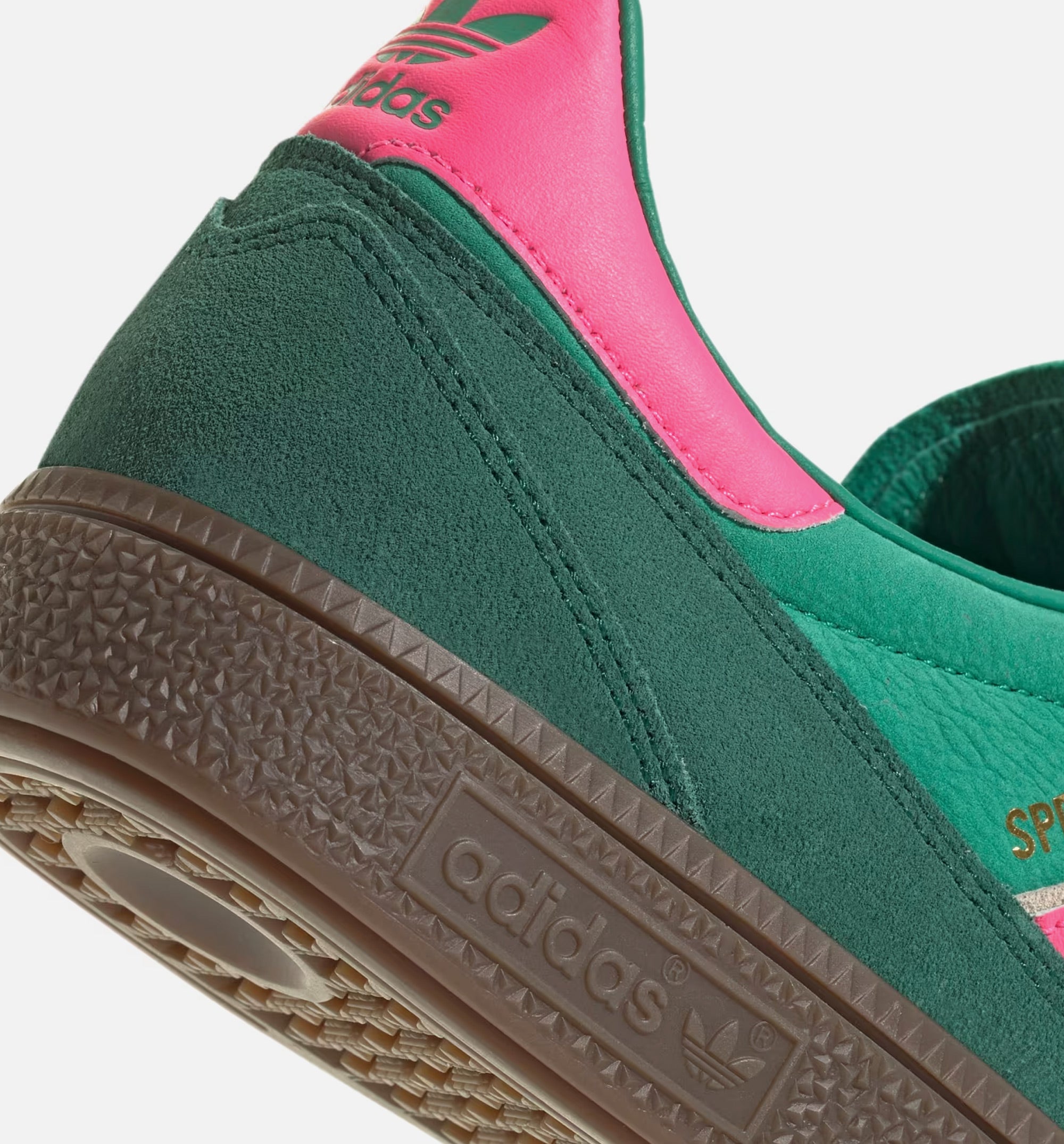 Handball Spezial Womens Lifestyle Shoe - Court Green/Lucid Pink/Off White、mySite、dreamappss